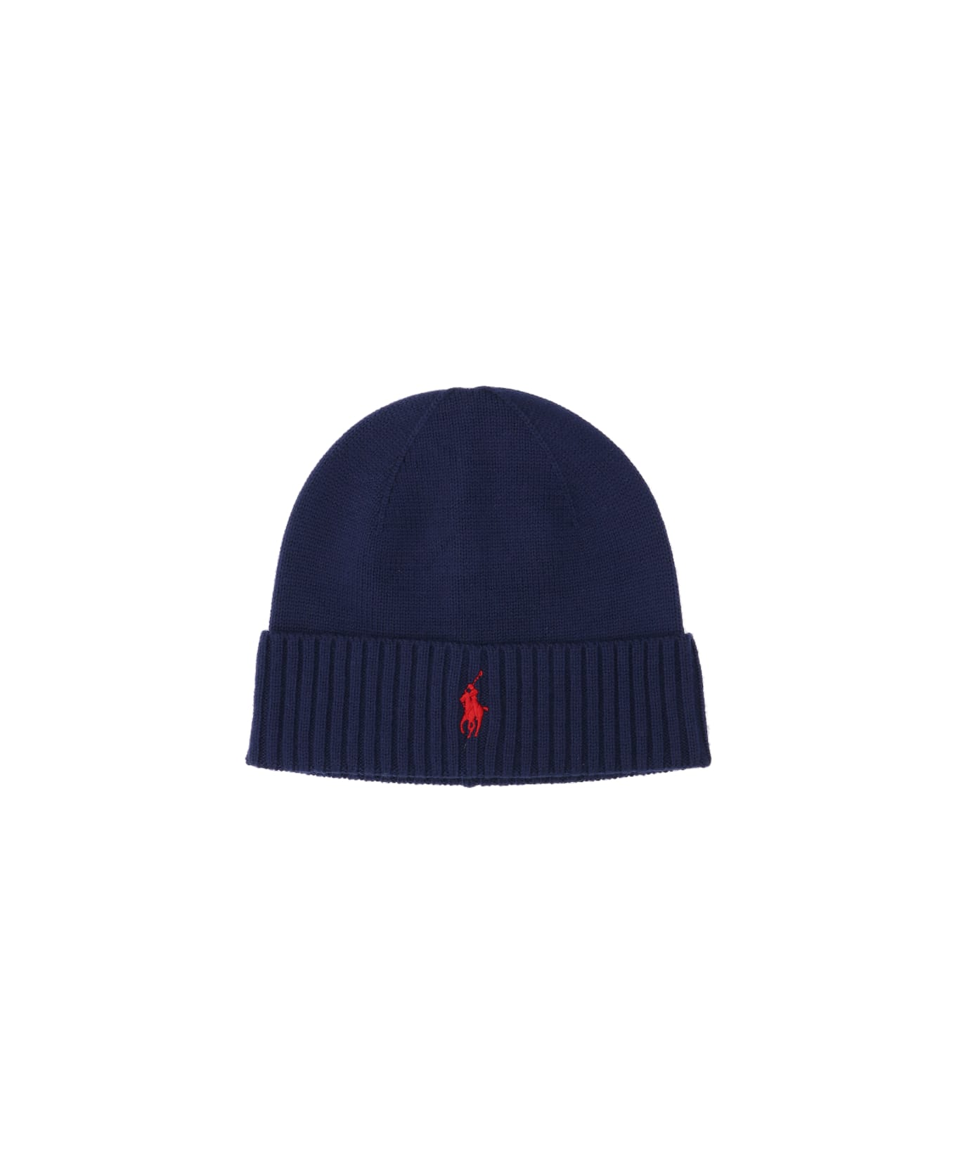 Polo Ralph Lauren Wool Hat With Logo - blue