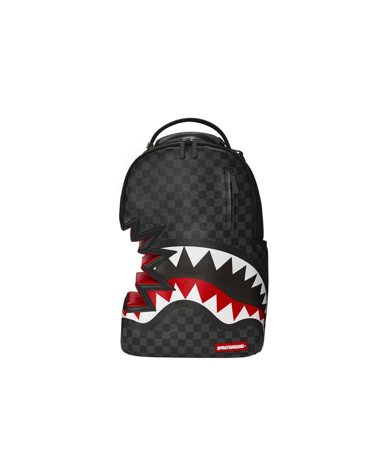 Sprayground Shark Bite Sharks In Paris Grey Black Backpack - Nero/Grigio