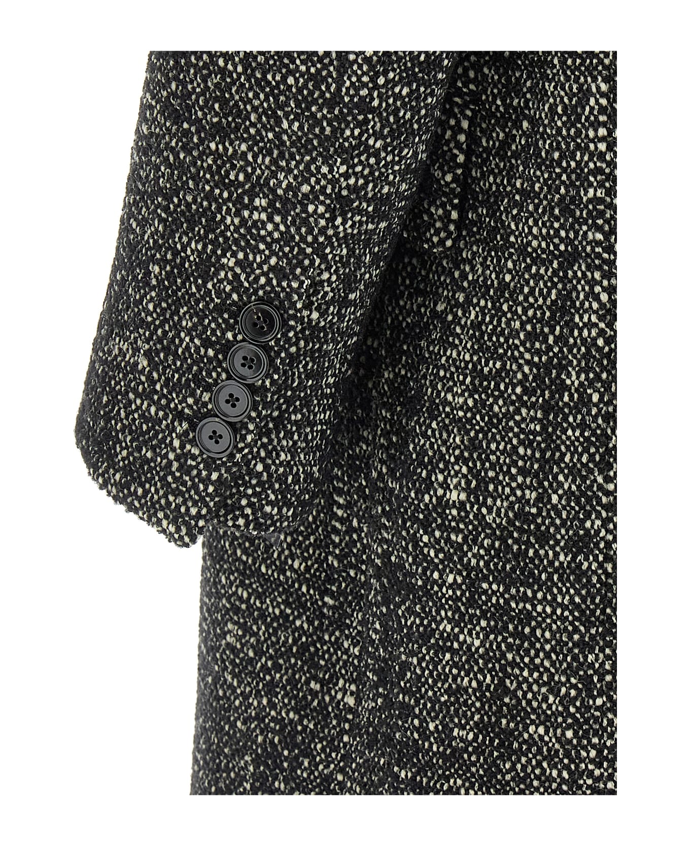 Dolce 
Gabbana Bouclé Wool Coat - White/Black