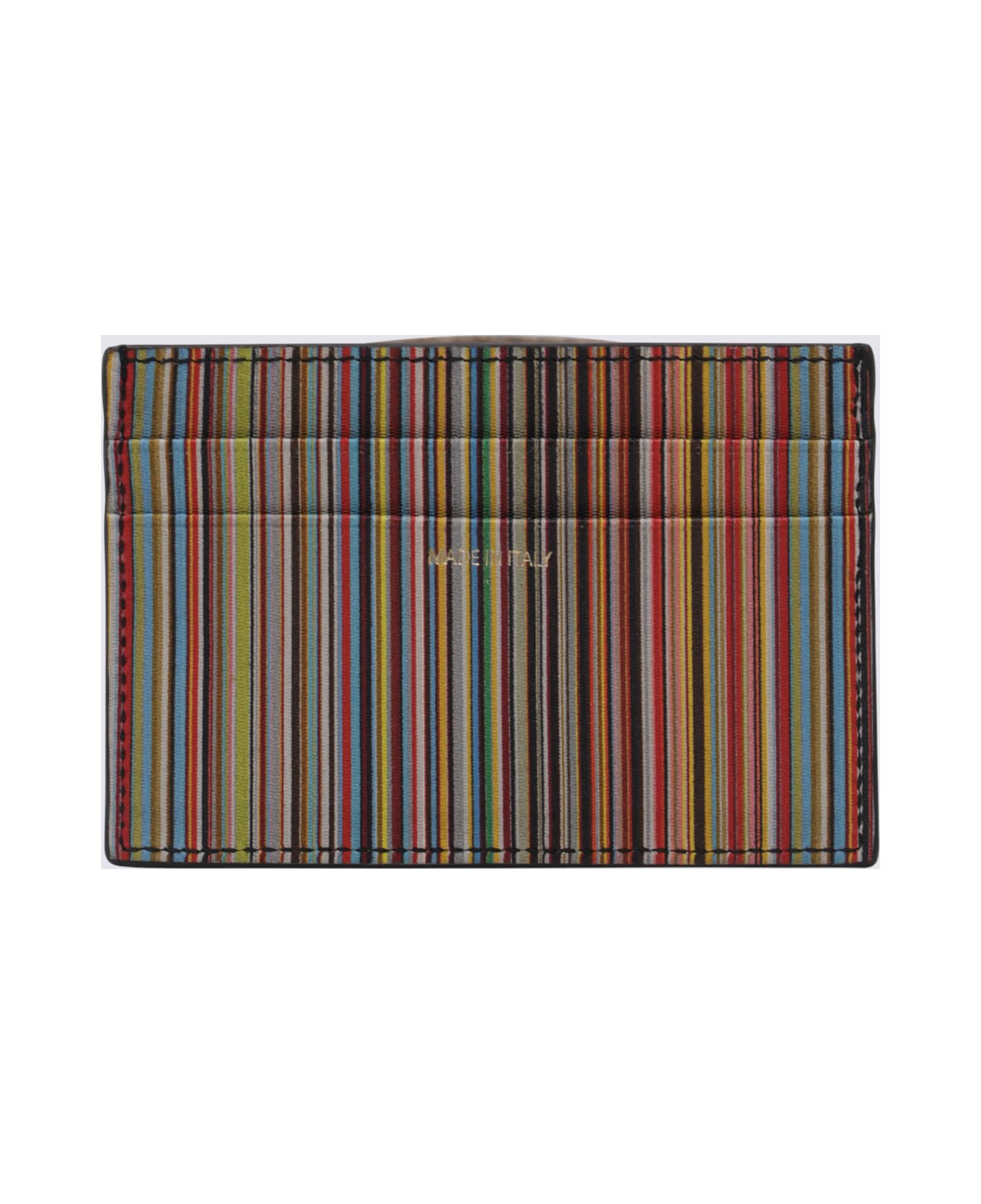 Paul Smith Black Leather Card Holder - Black