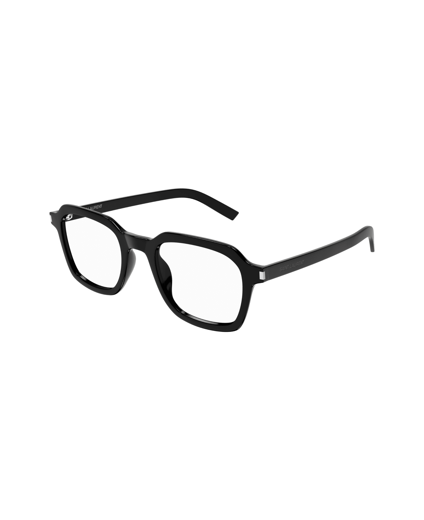 Saint Laurent Eyewear Saint Laurent Sl 715 Slim Opt Linea Corner Angle 001 Black Trasparent Glasses - Nero