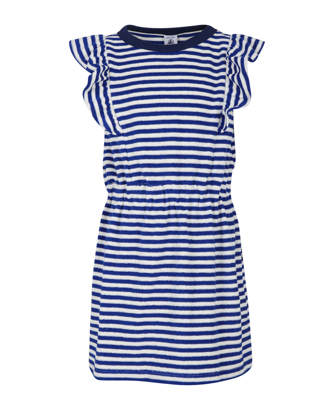Petit Bateau Blue Dress For Girl - Blue ワンピース＆ドレス
