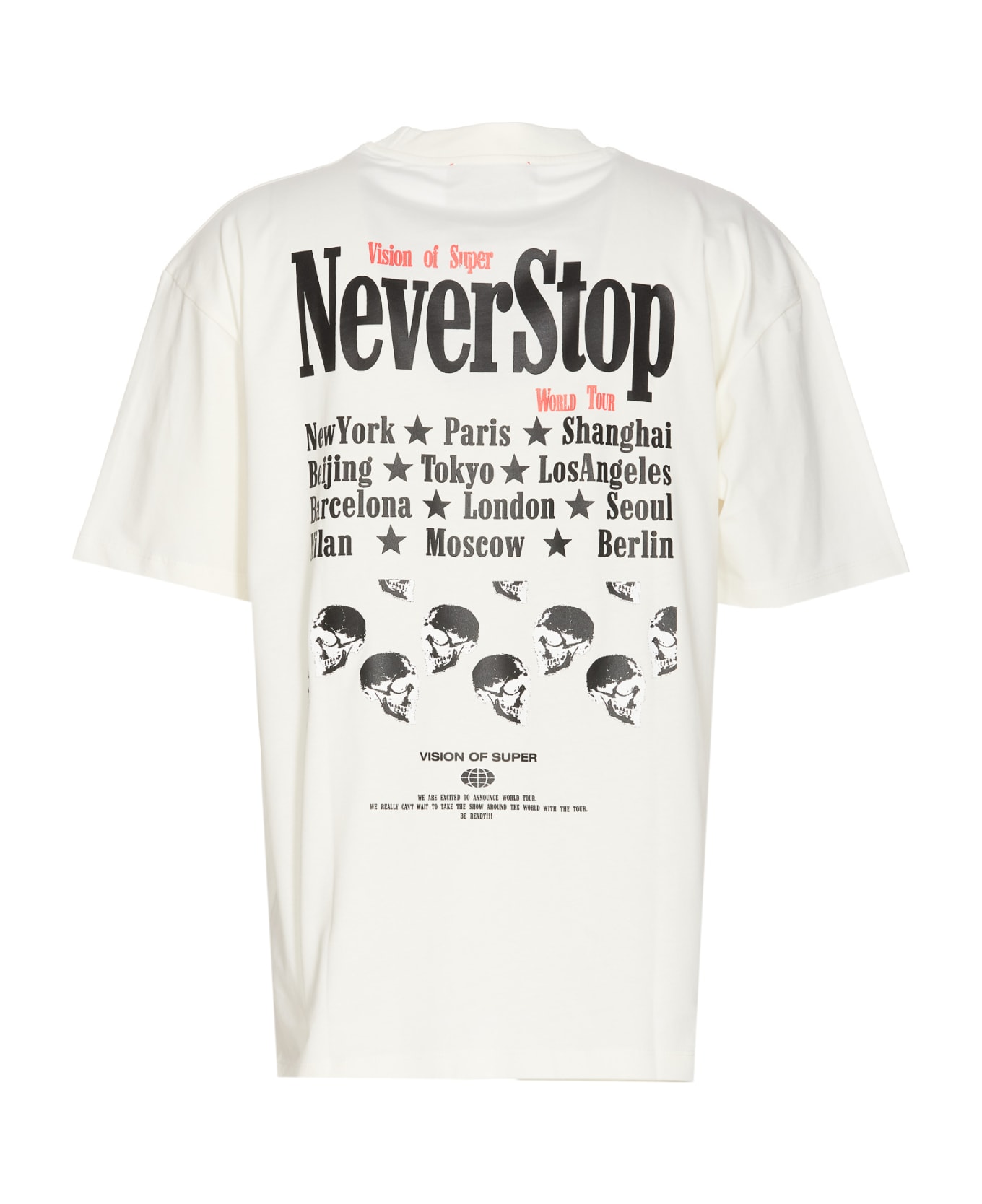 Vision of Super Never Stop Print T-shirt - White