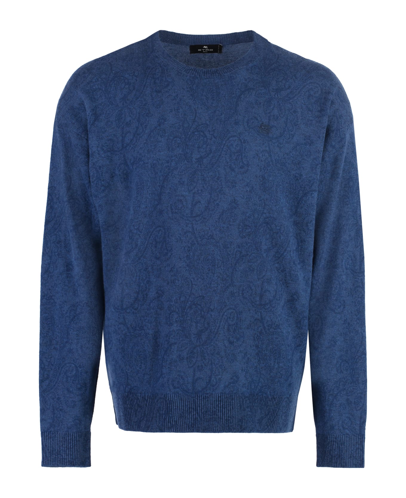 Etro Crew-neck Wool Sweater - blue