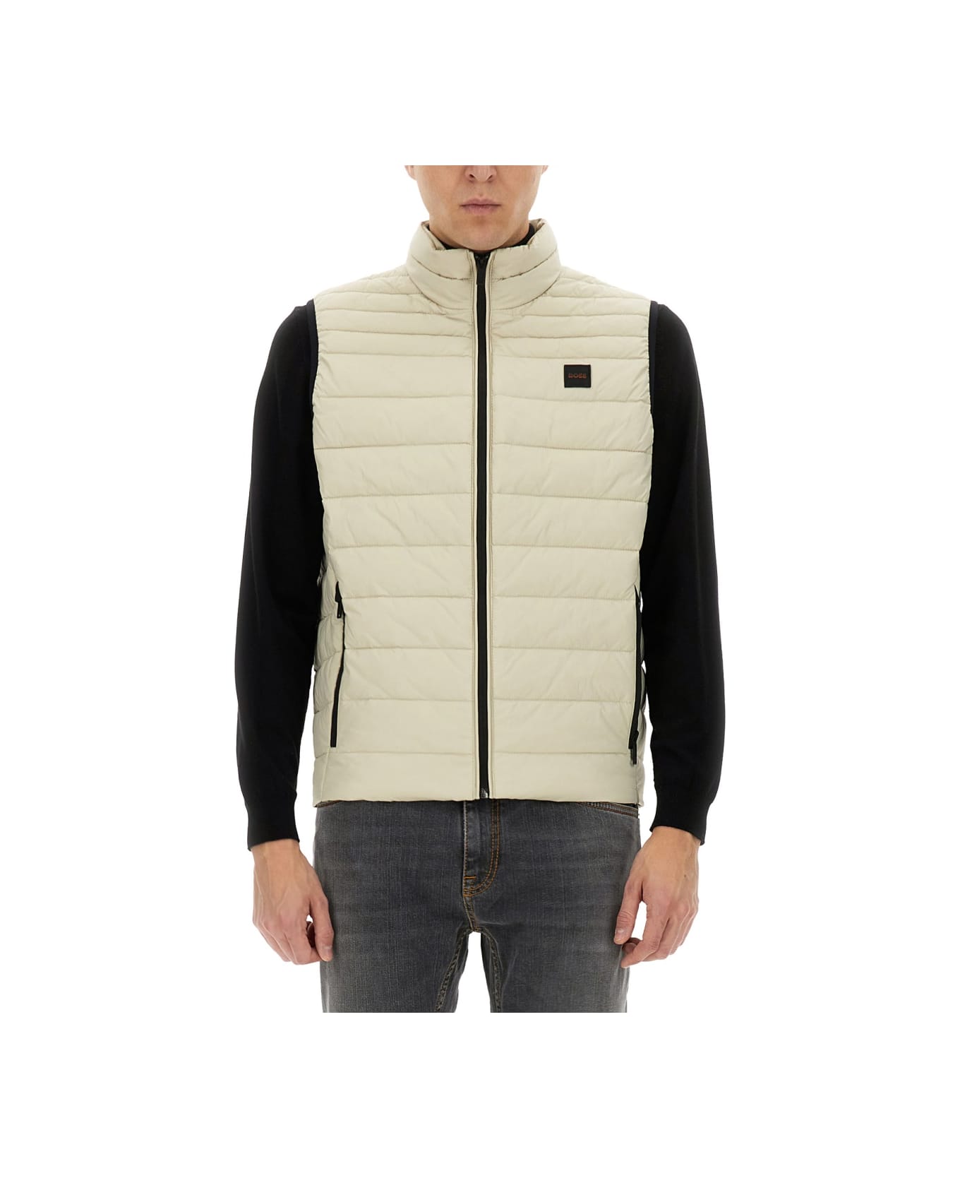 Hugo Boss Padded Vest - BEIGE