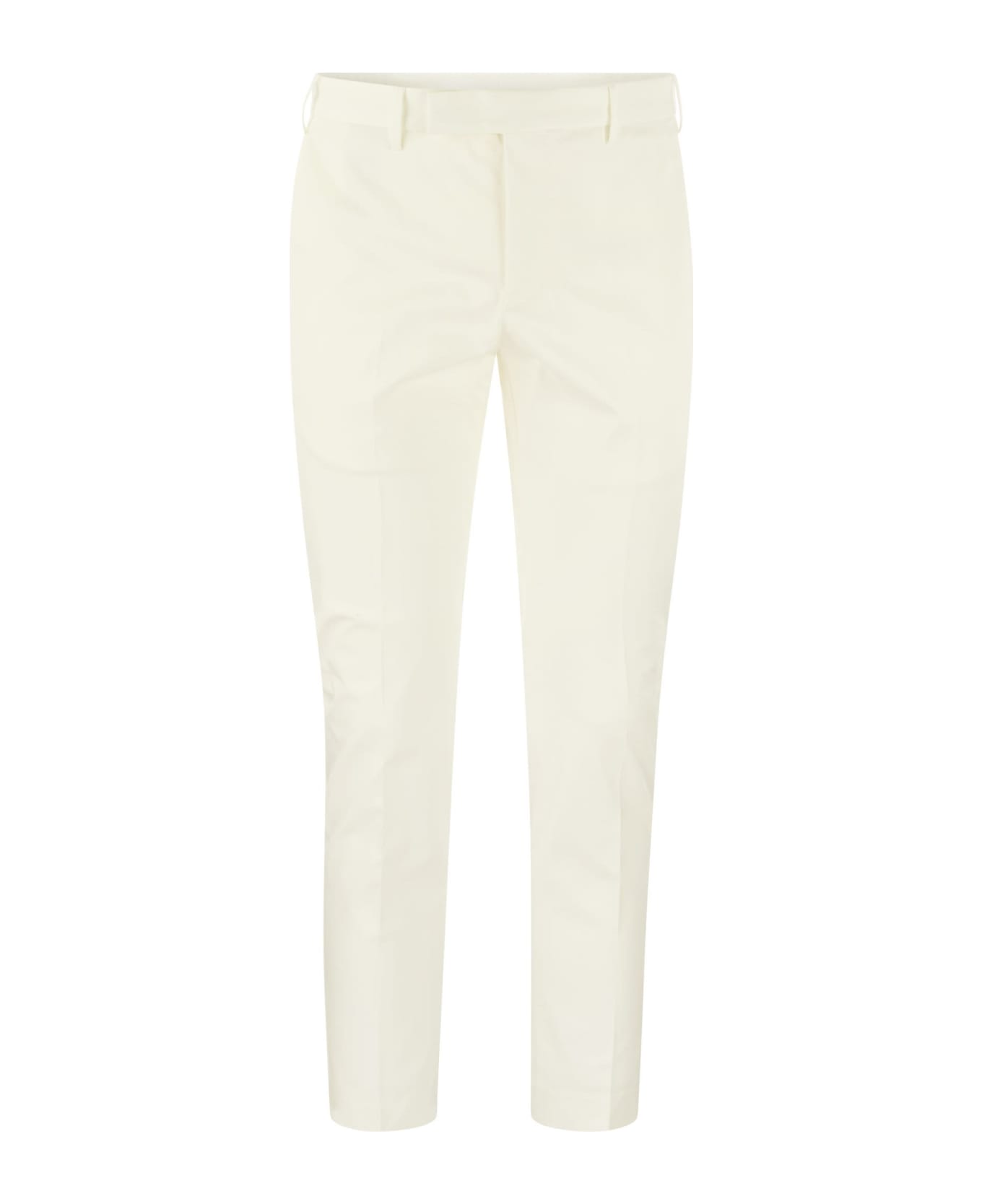 PT Torino Dieci - Cotton Trousers - White