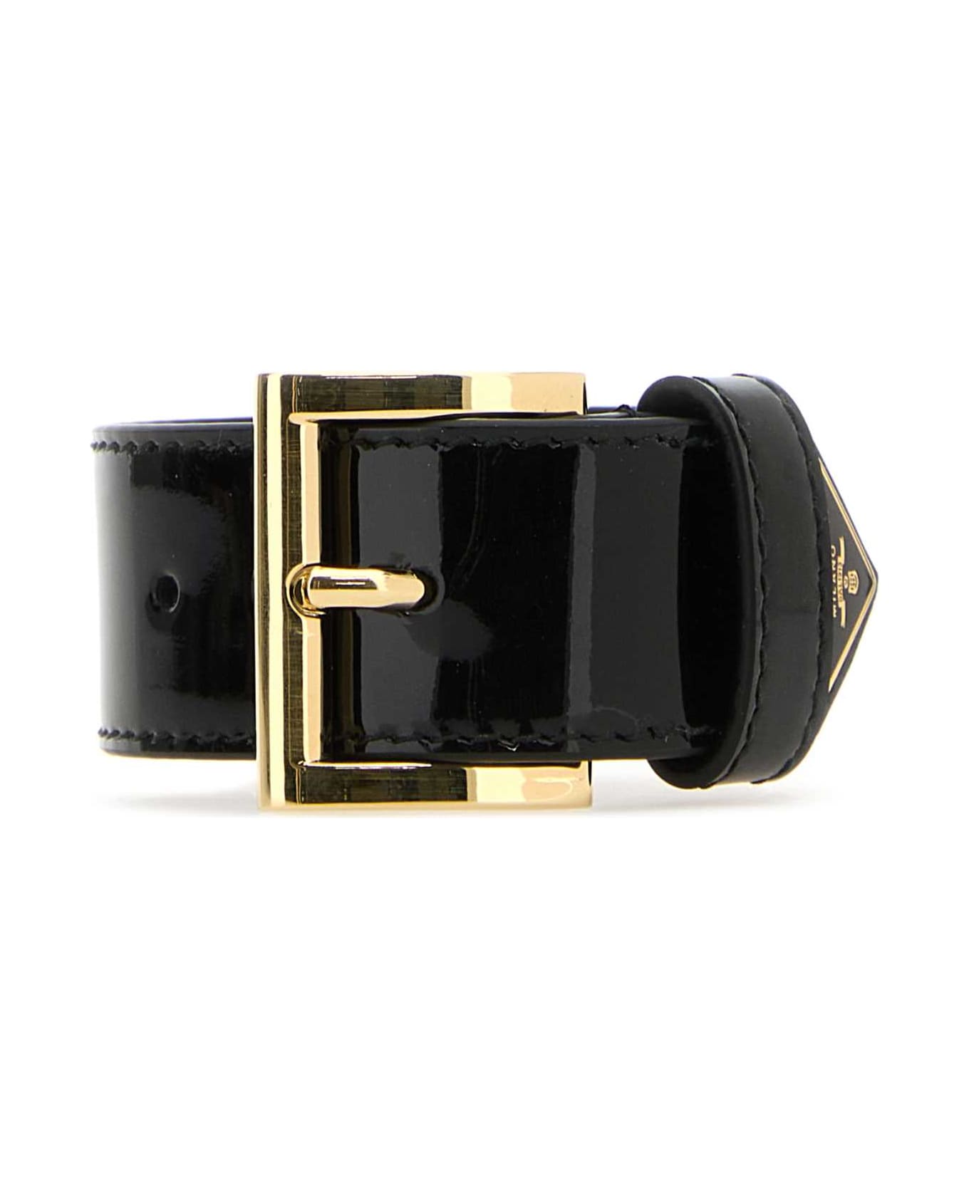 Prada Black Leather Bracelet - NEROR ブレスレット