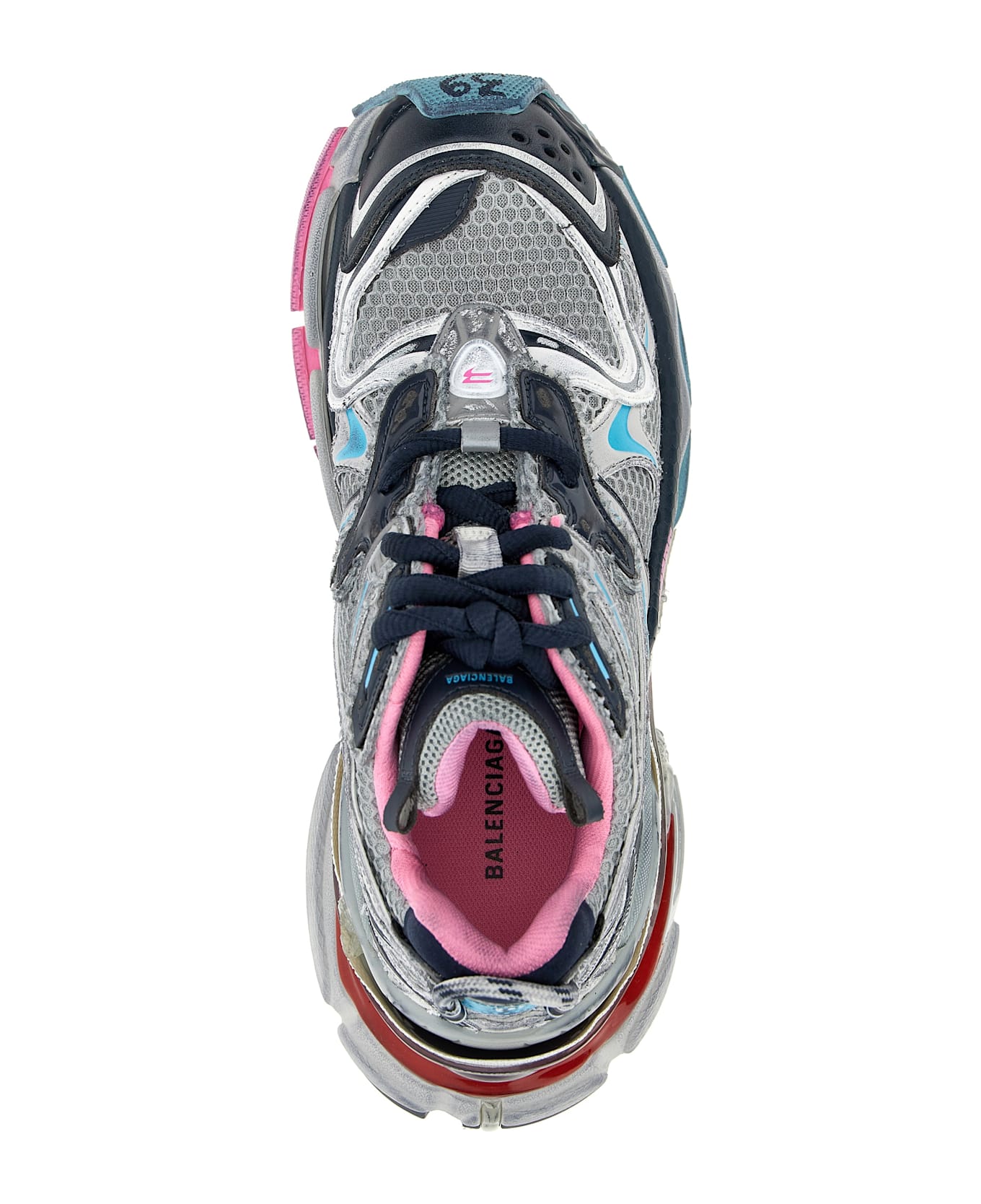 Balenciaga 'runner 2' Sneakers - Grey/blue/pink/red スニーカー