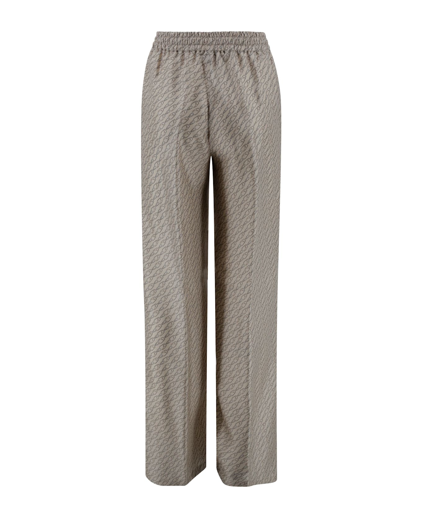 Herno Trousers With Hanging Hook Print - NEUTRALS
