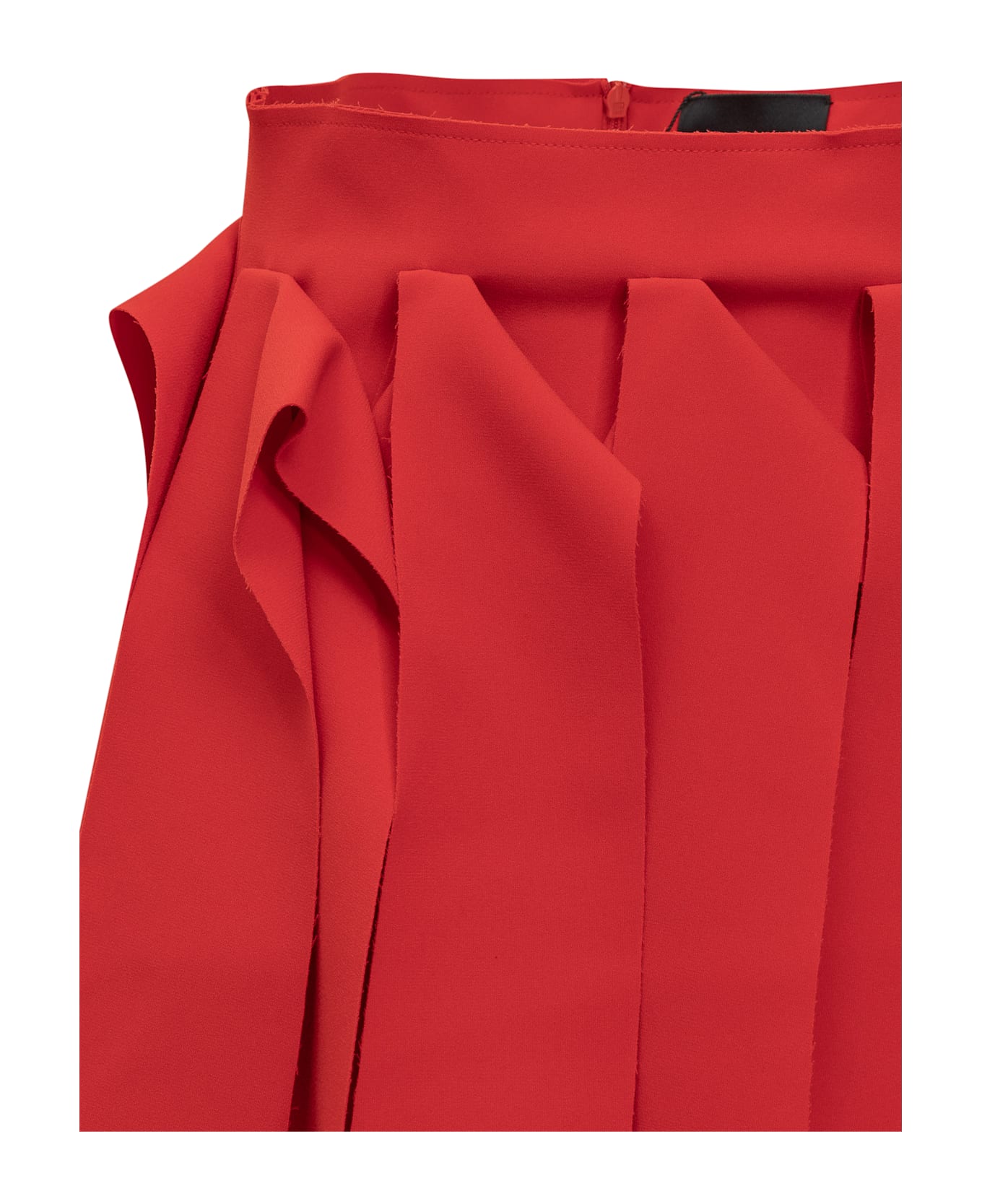 A.W.A.K.E. Mode Asymmetric Skirt - RED