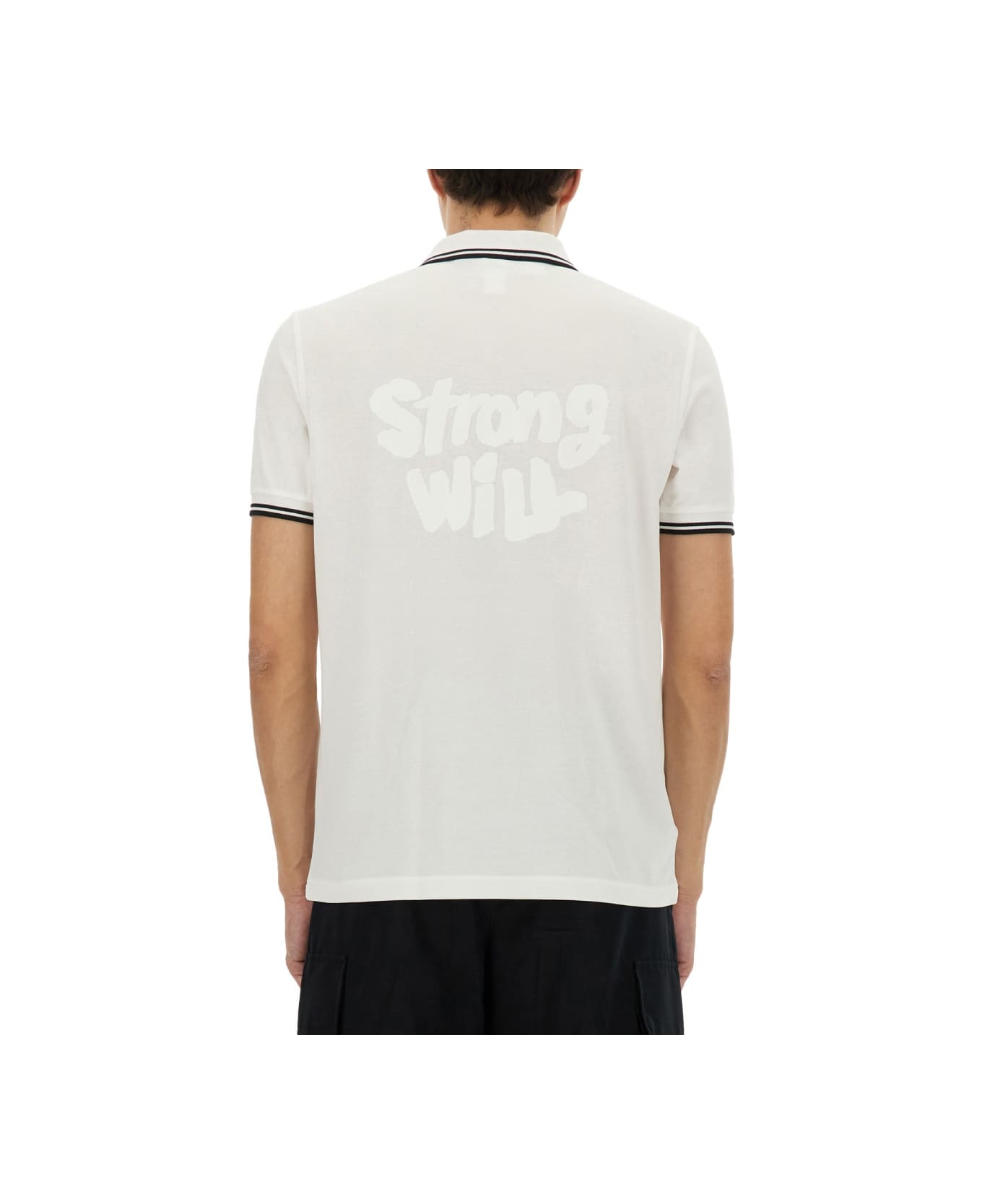 Comme des Garçons Shirt "strong Will" Polo Shirt - WHITE