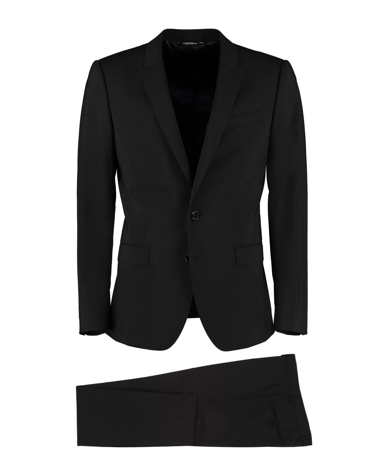 Dolce & Gabbana Martini Virgin Wool Suit - Nero