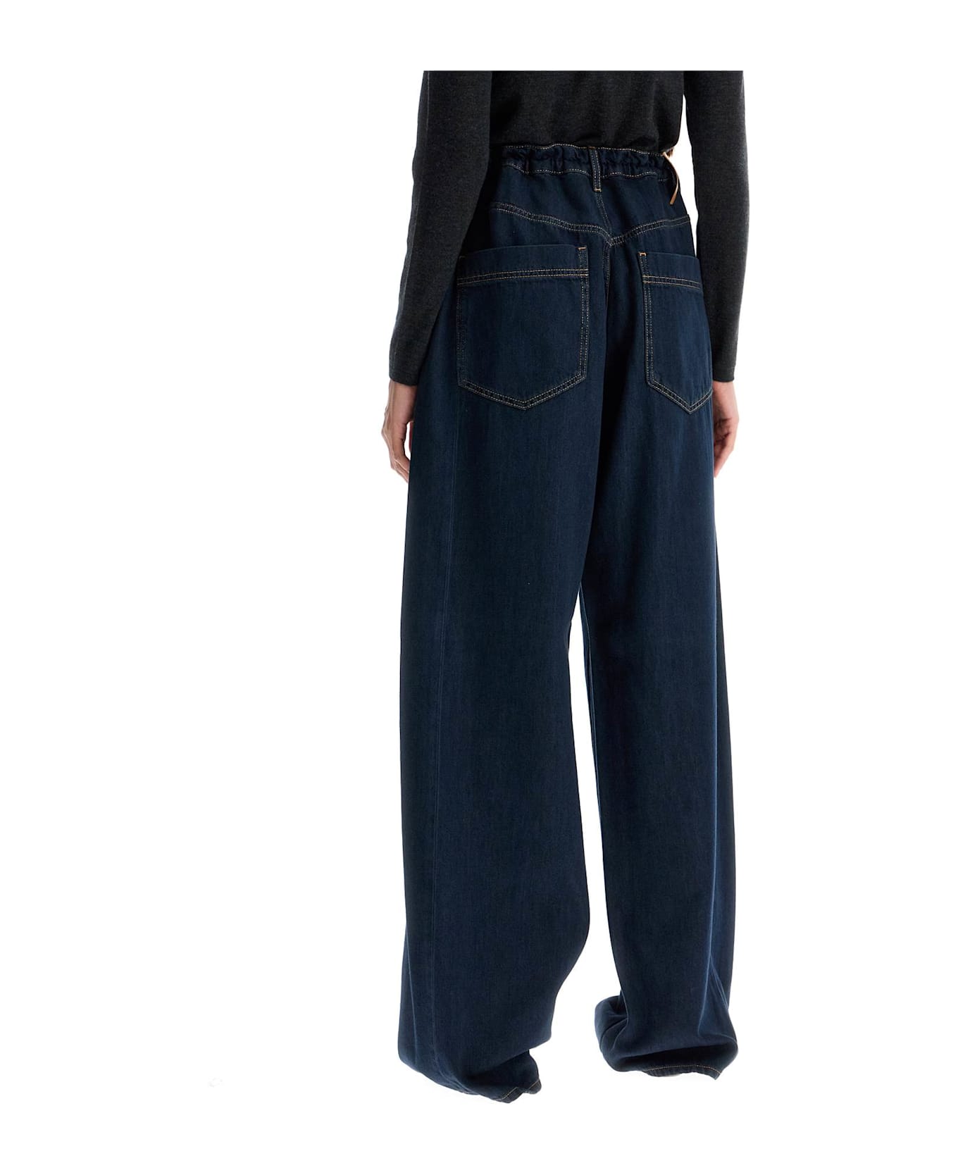 DARKPARK Iris Jeans With Baggy Waistband - BLU