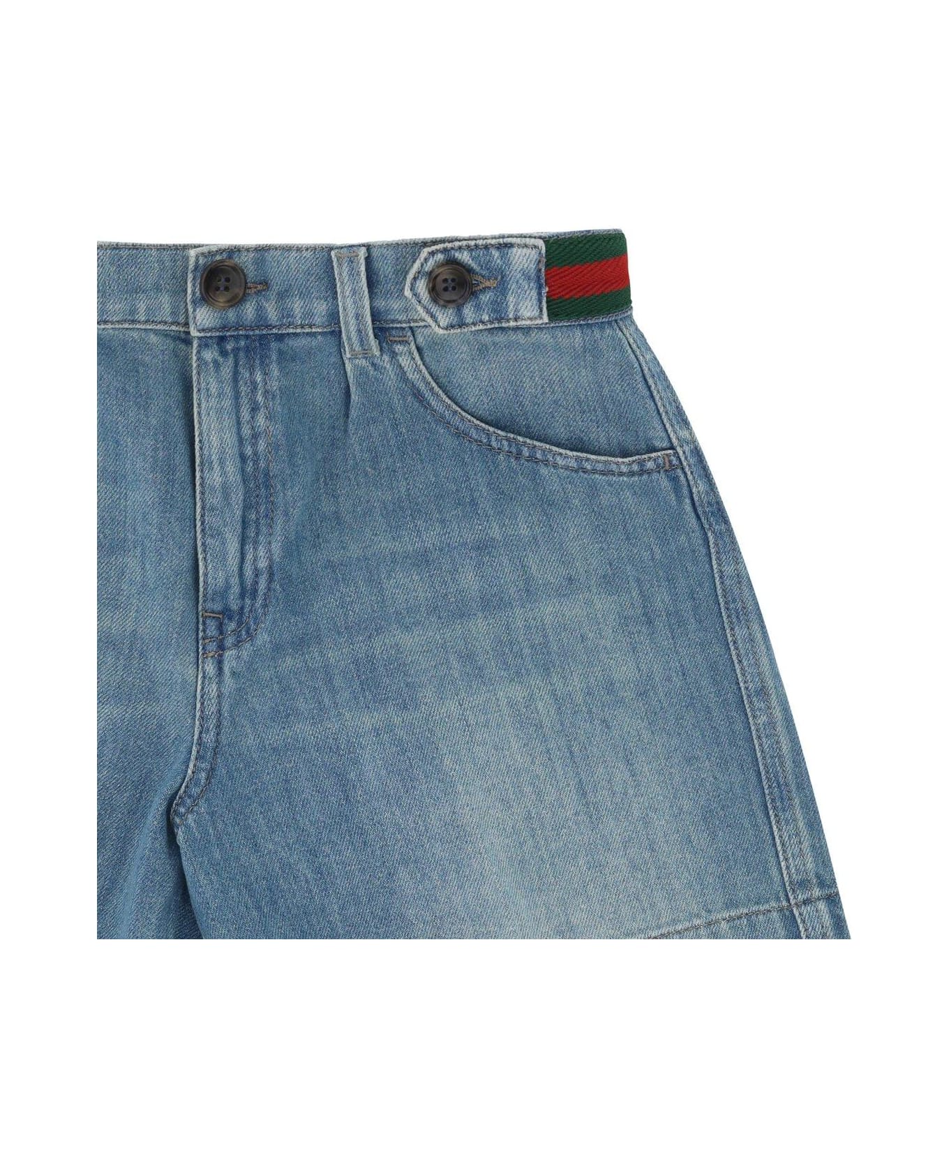 Gucci Denim Bermuda Shorts - Blue ボトムス