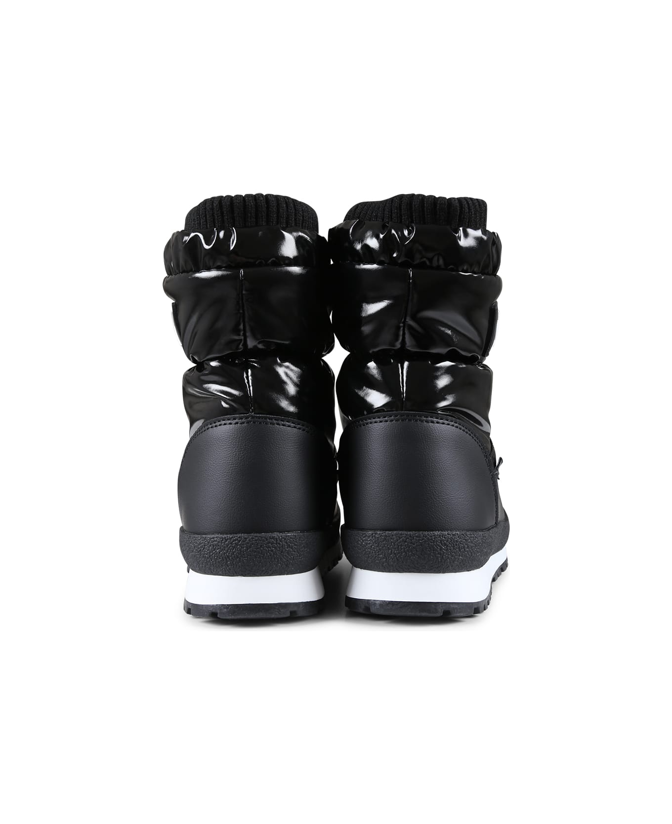 Calvin Klein Black Snow Boots For Kids With Logo - Black