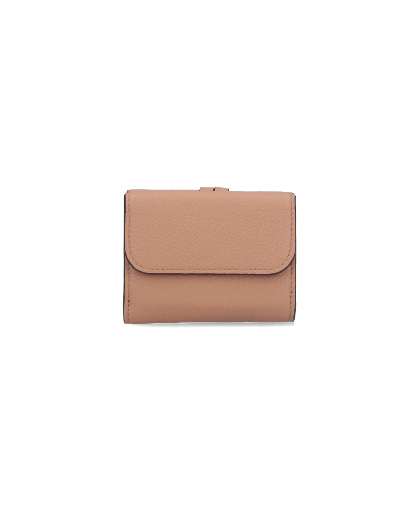 Chloé "alphabet" Wallet - Brown