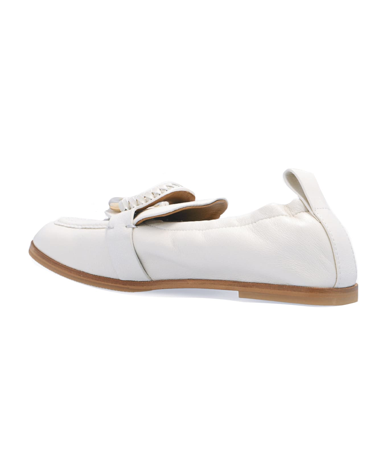 See by Chloé Hana Leather Loafers - White