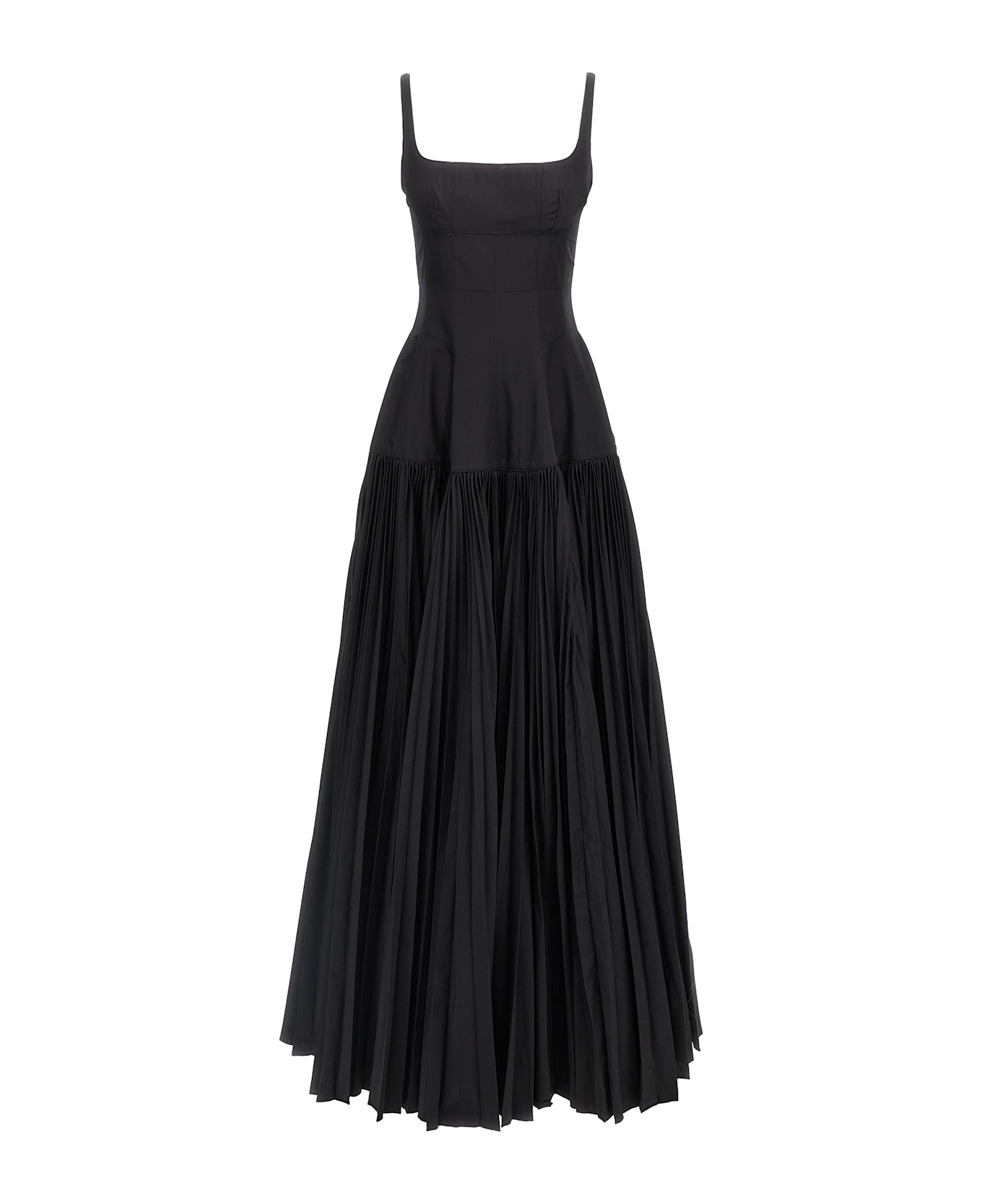 Giovanni Bedin Long Pleated Dress - Black  