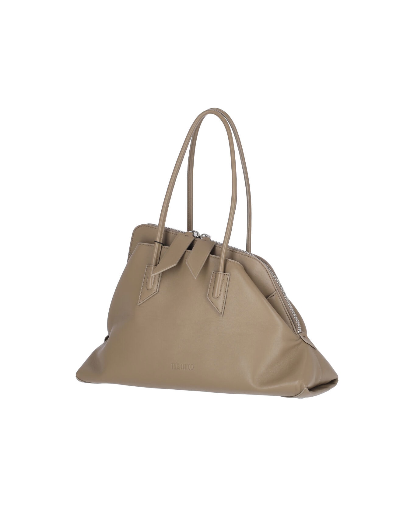 The Attico Medium Handbag "la Passeggiata" - Beige