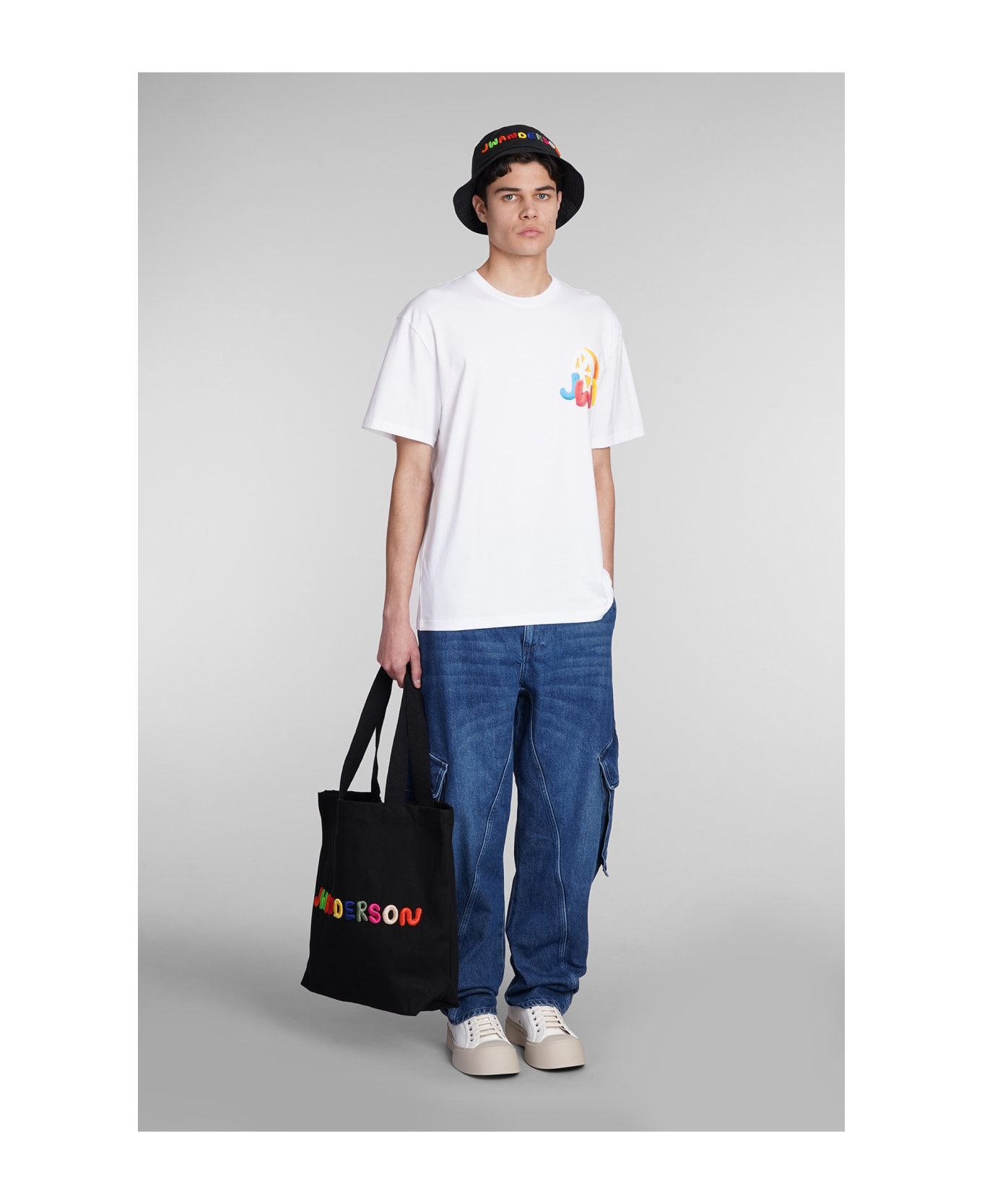 J.W. Anderson T-shirt In White Cotton - white