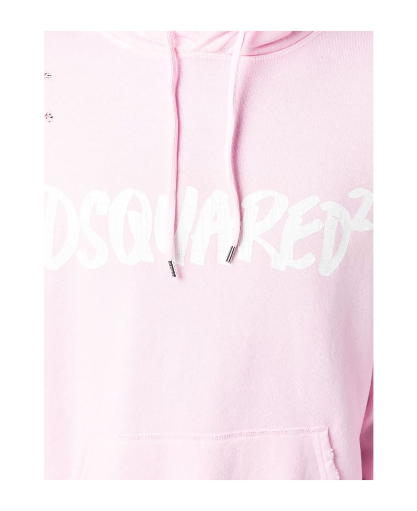 Dsquared2 Cotton Hoodie - Rosa