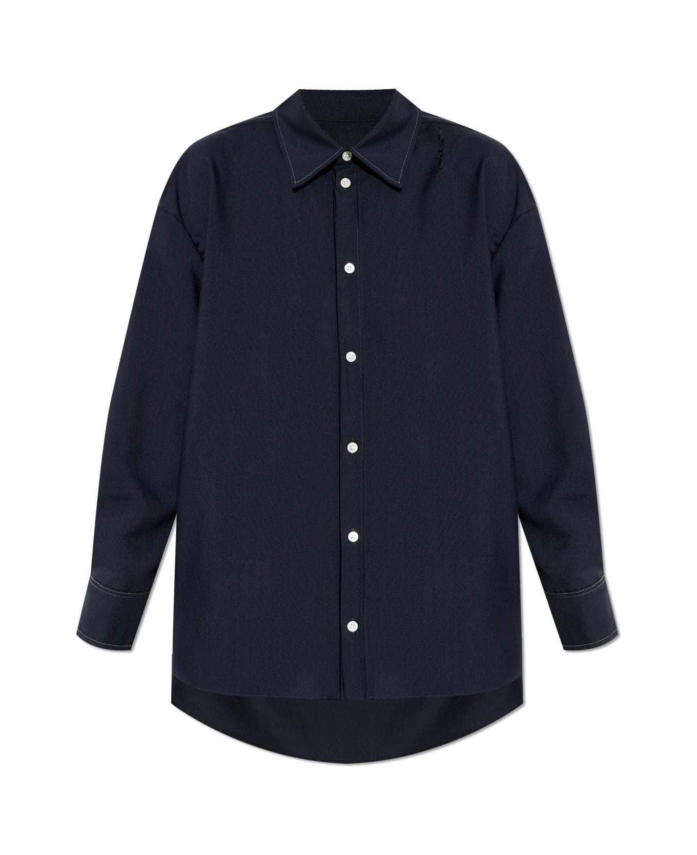 Marni Wool Shirt - BLUBLACK