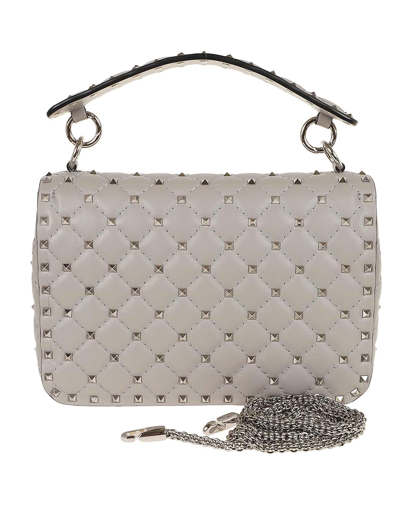 Valentino Garavani Medium Shoulder Bag | Rockstud Spike - Wrl Dove Grey