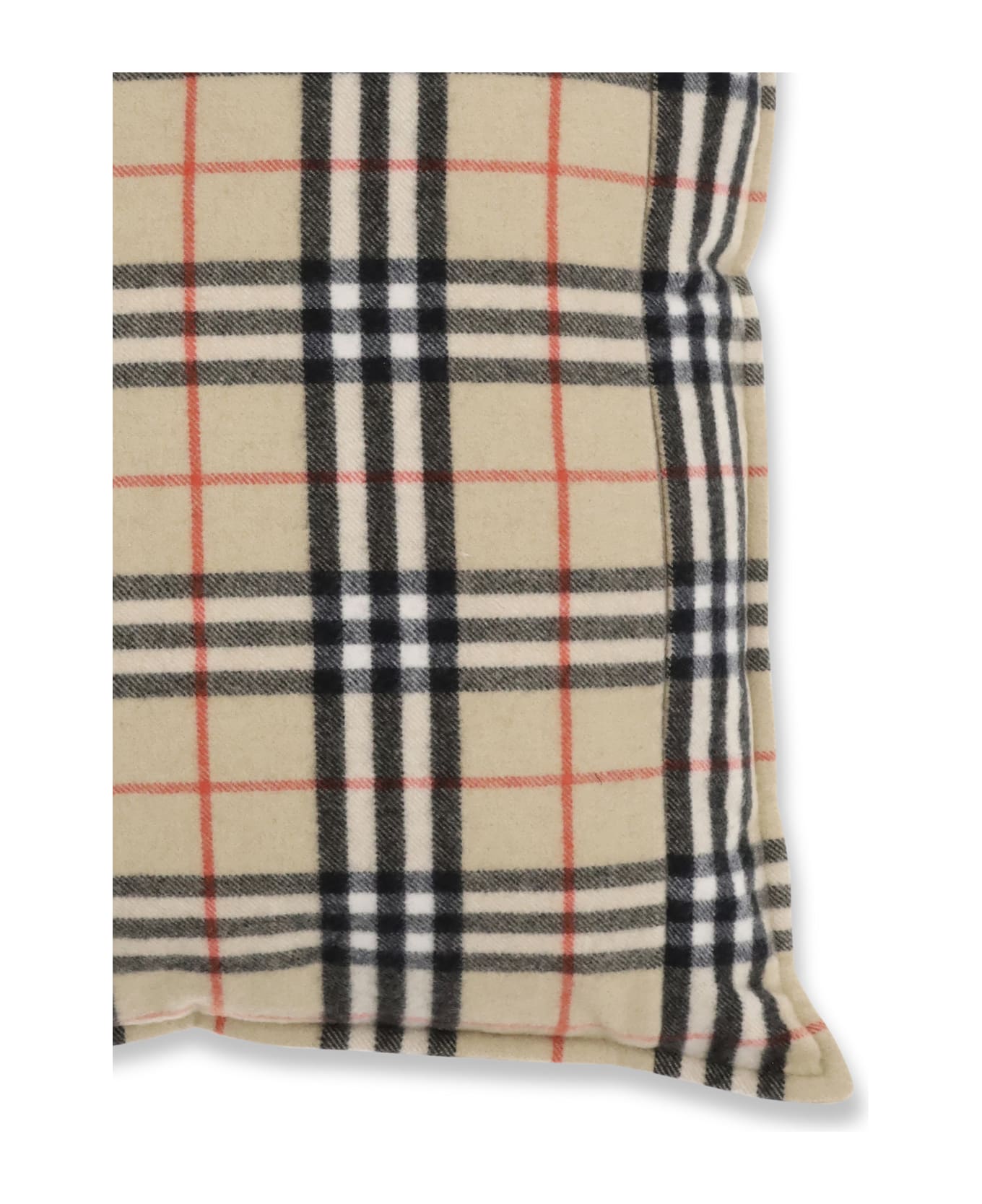 Burberry Cushion Crafted From A Luxurious Blend Of Wool And Cashmere Features The Iconic Burberry Check