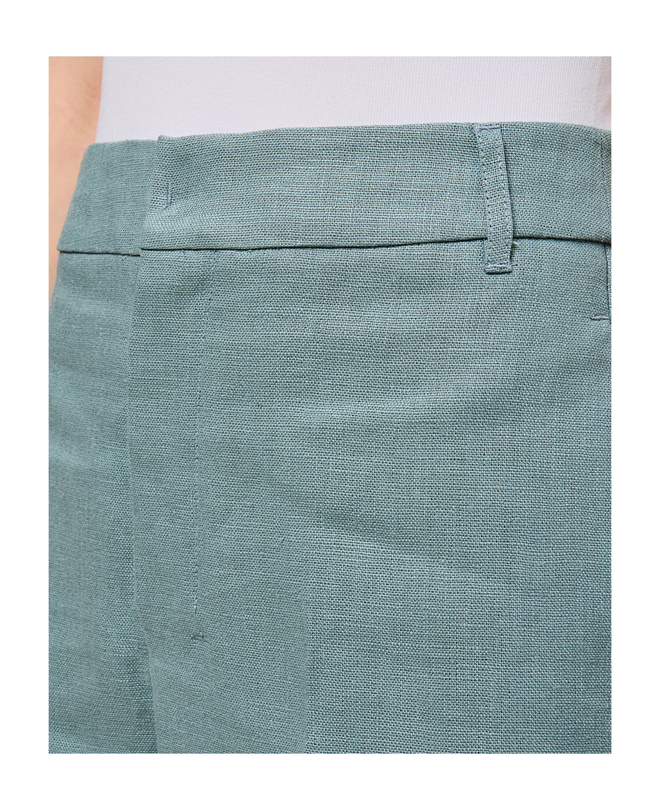'S Max Mara Salix Linen Pants - Clear Blue