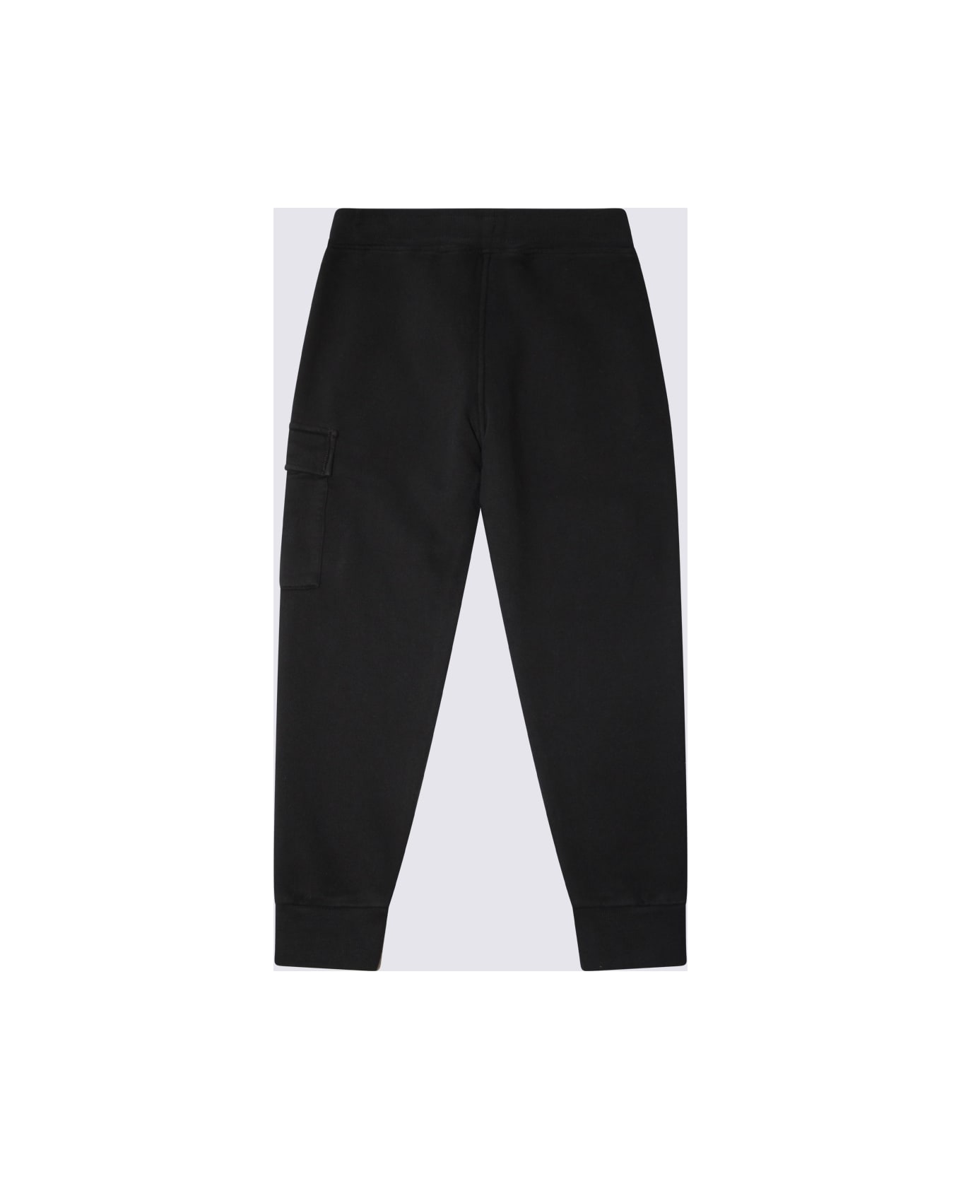 C.P. Company Undersixteen Black Cotton Pants - Nero/Black