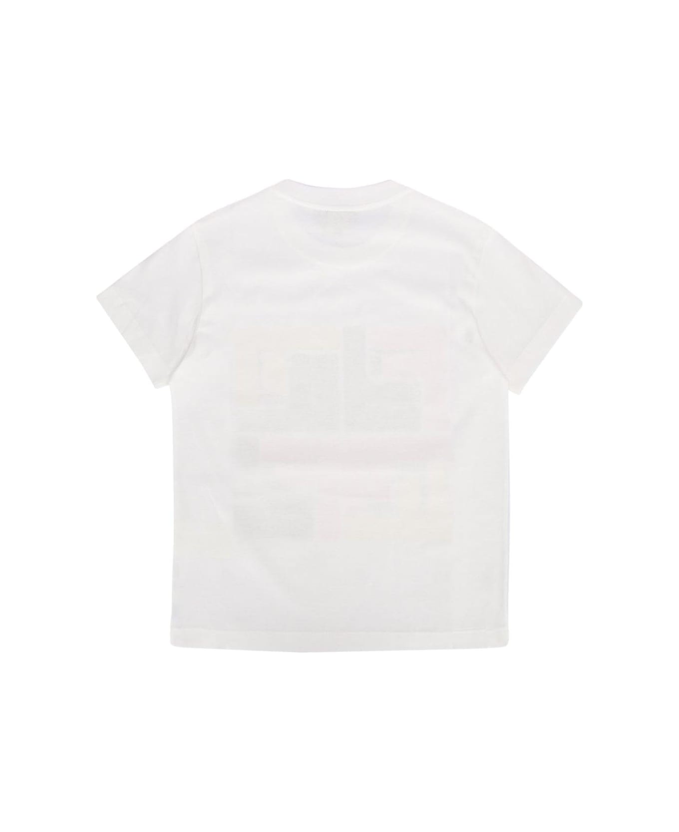 Fendi Logo Printed Crewneck T-shirt - Gesso/confetto