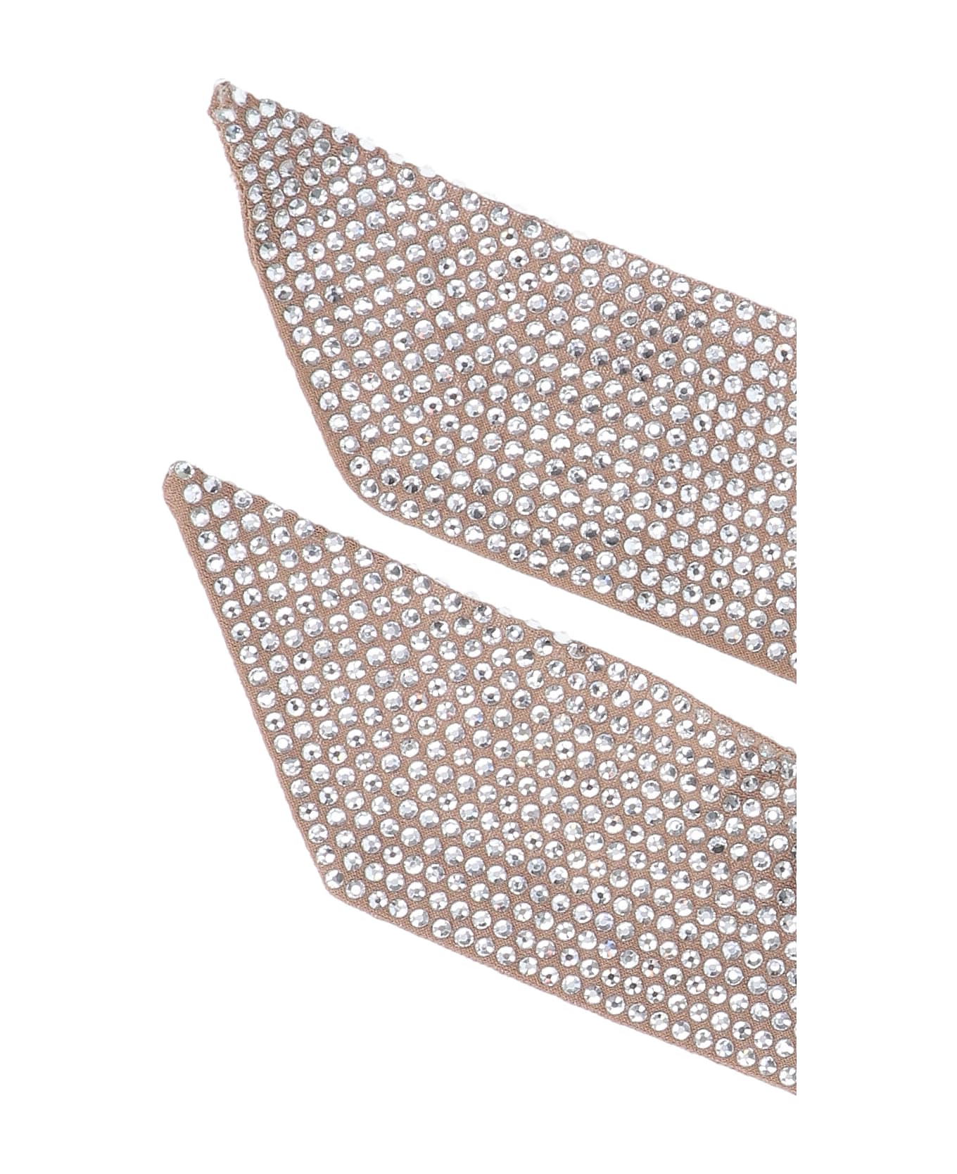 Giuseppe di Morabito Viscose Scarf With Rhinestones - Beige