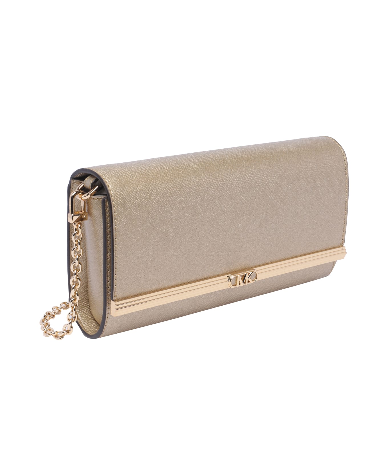 MICHAEL Michael Kors Mona Clutch - Pale Gold