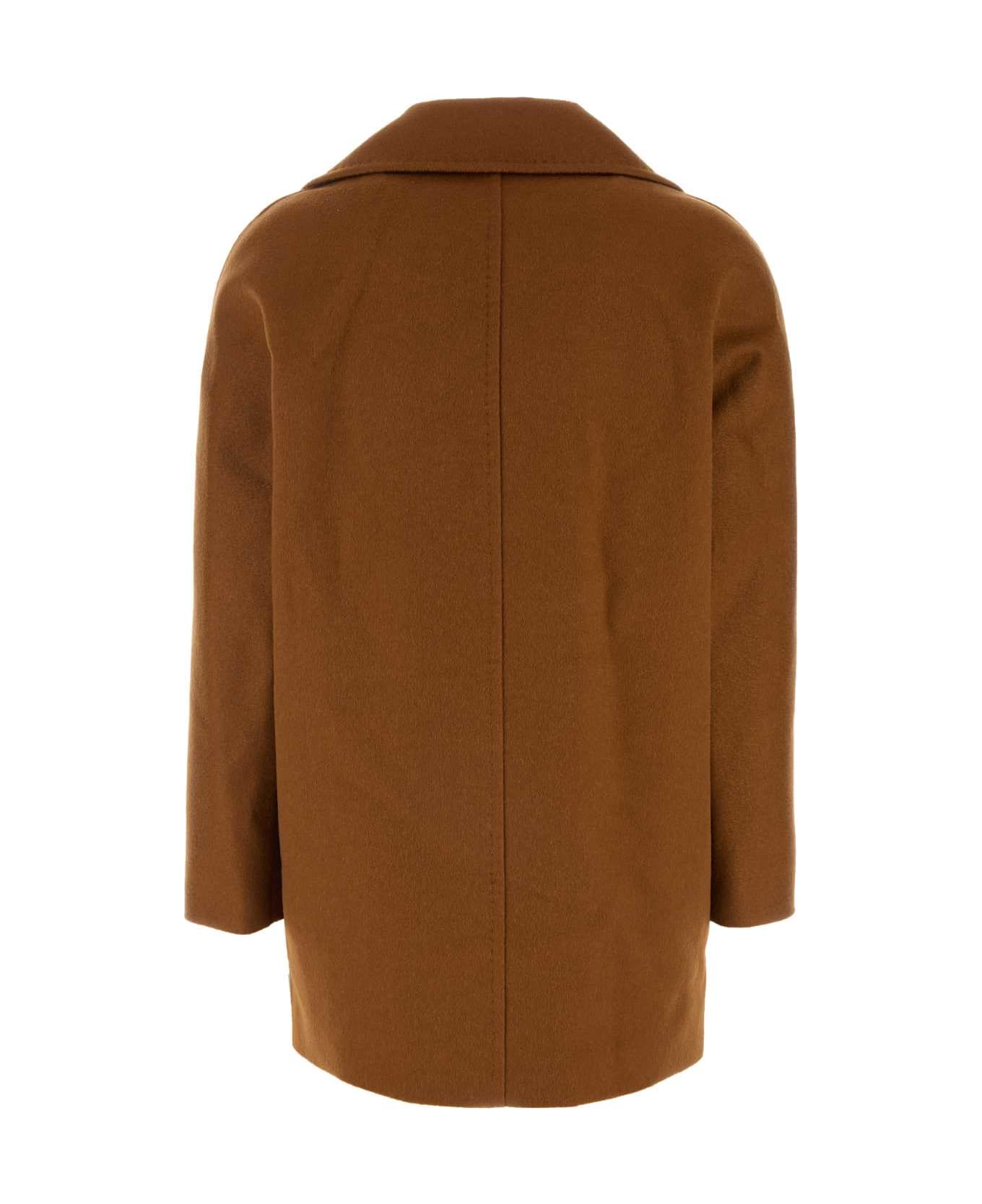 Max Mara Studio Caramel Cashmere Ove Blazer - CUOIO