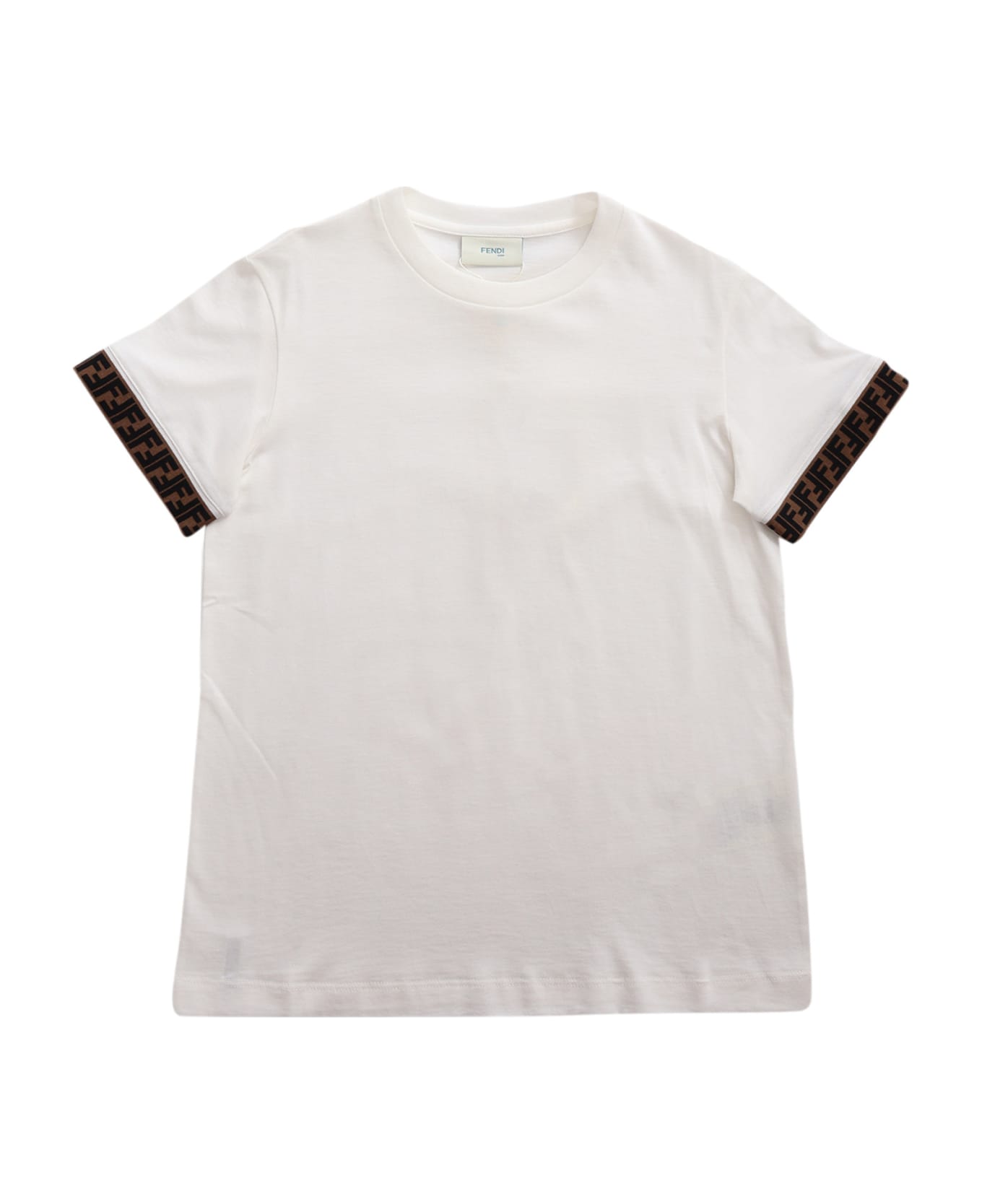 Fendi Ff Edges T-shirt - WHITE