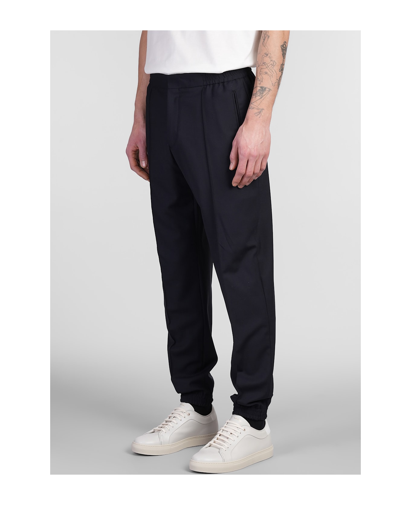 Paul Smith Pants In Blue Wool - blue