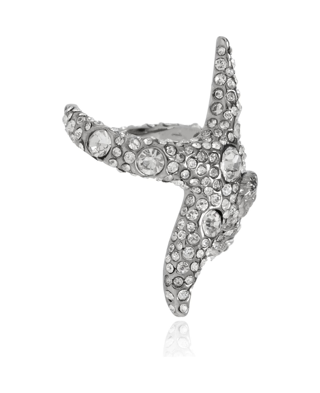 Versace Ring With A Marine Motif - Silver