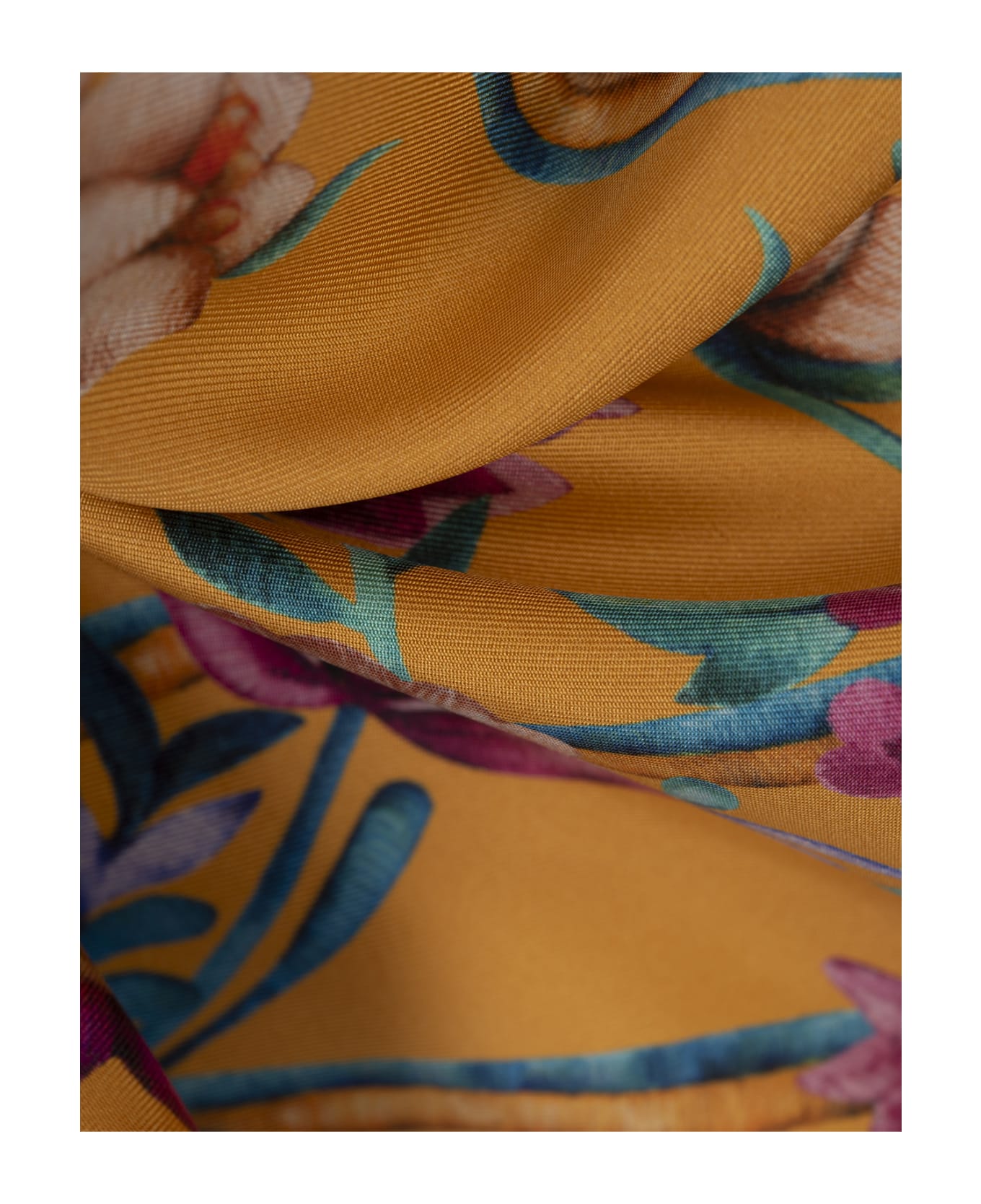 La DoubleJ Zodiac Placée Marigold Short Shirt In Silk Twill - Multicolour ジャケット