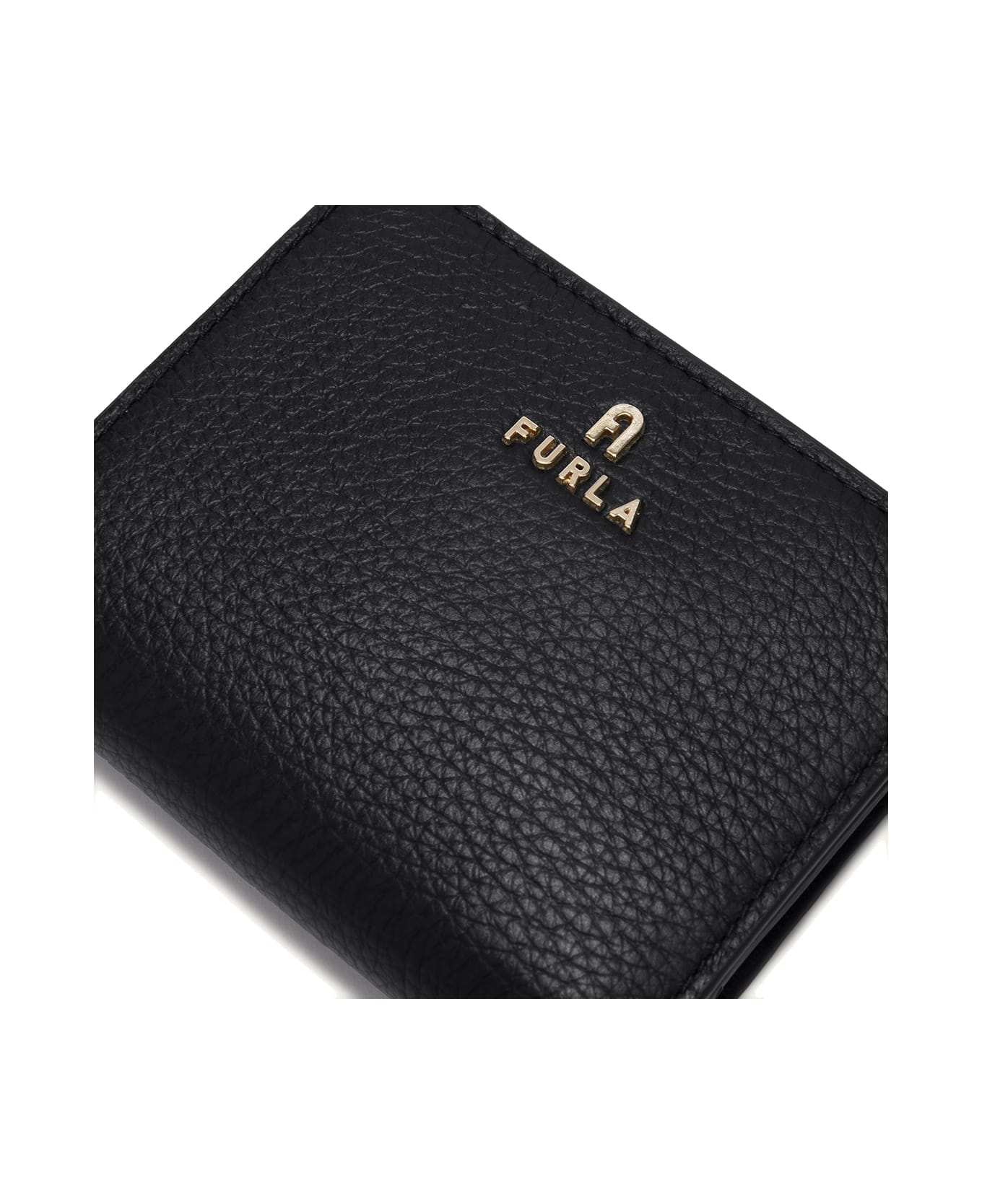 Furla Camelia S Black Wallet In Grained Leather - NERO 財布