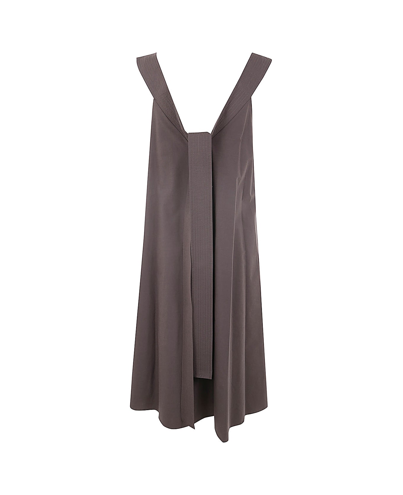 Parosh Knotted Mini Dress - Dark Brown