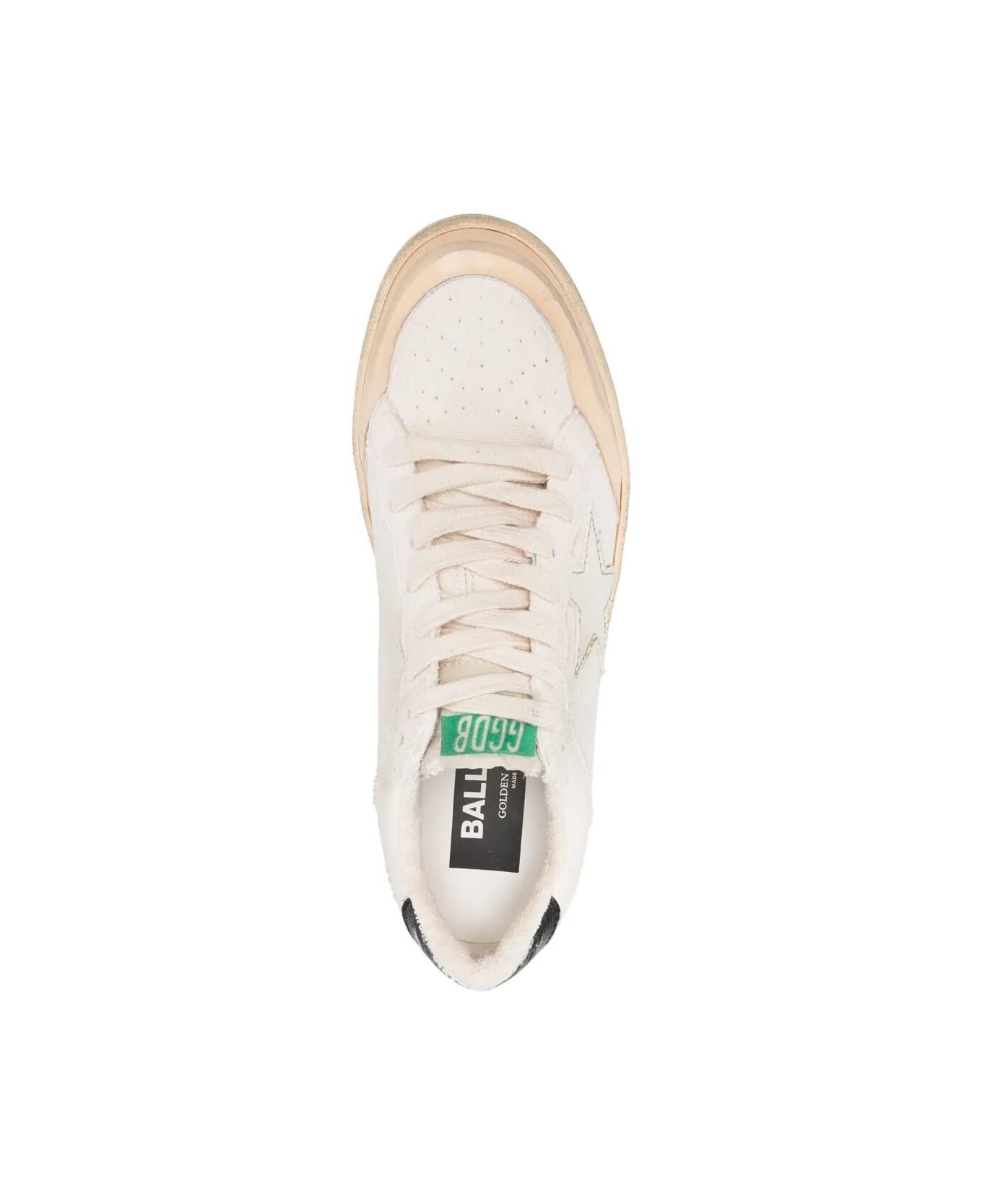 Golden Goose Ball Star Low-top Canvas Sneakers - WH/VANILLA/BLK