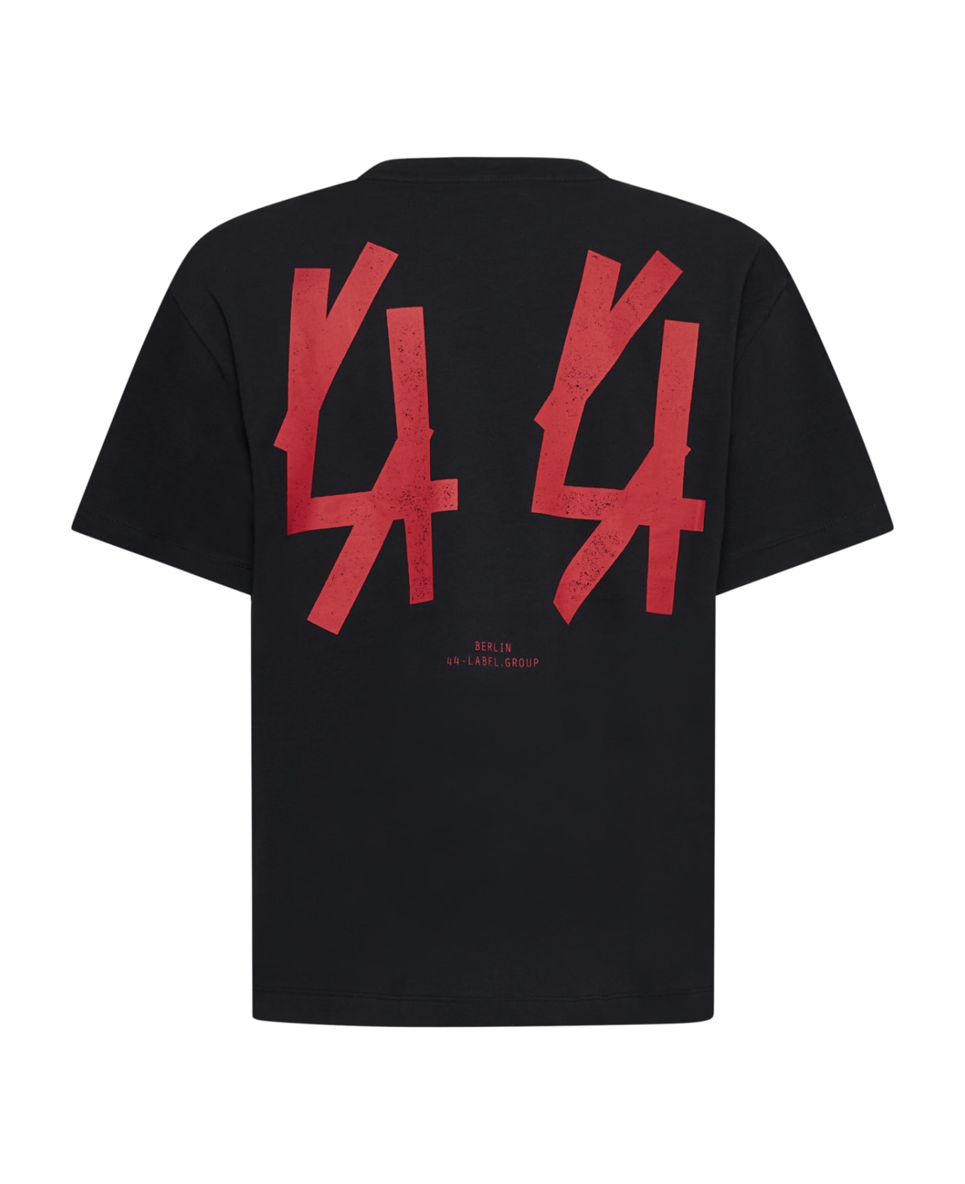 44 Label Group T-Shirt - Black+guestlist red