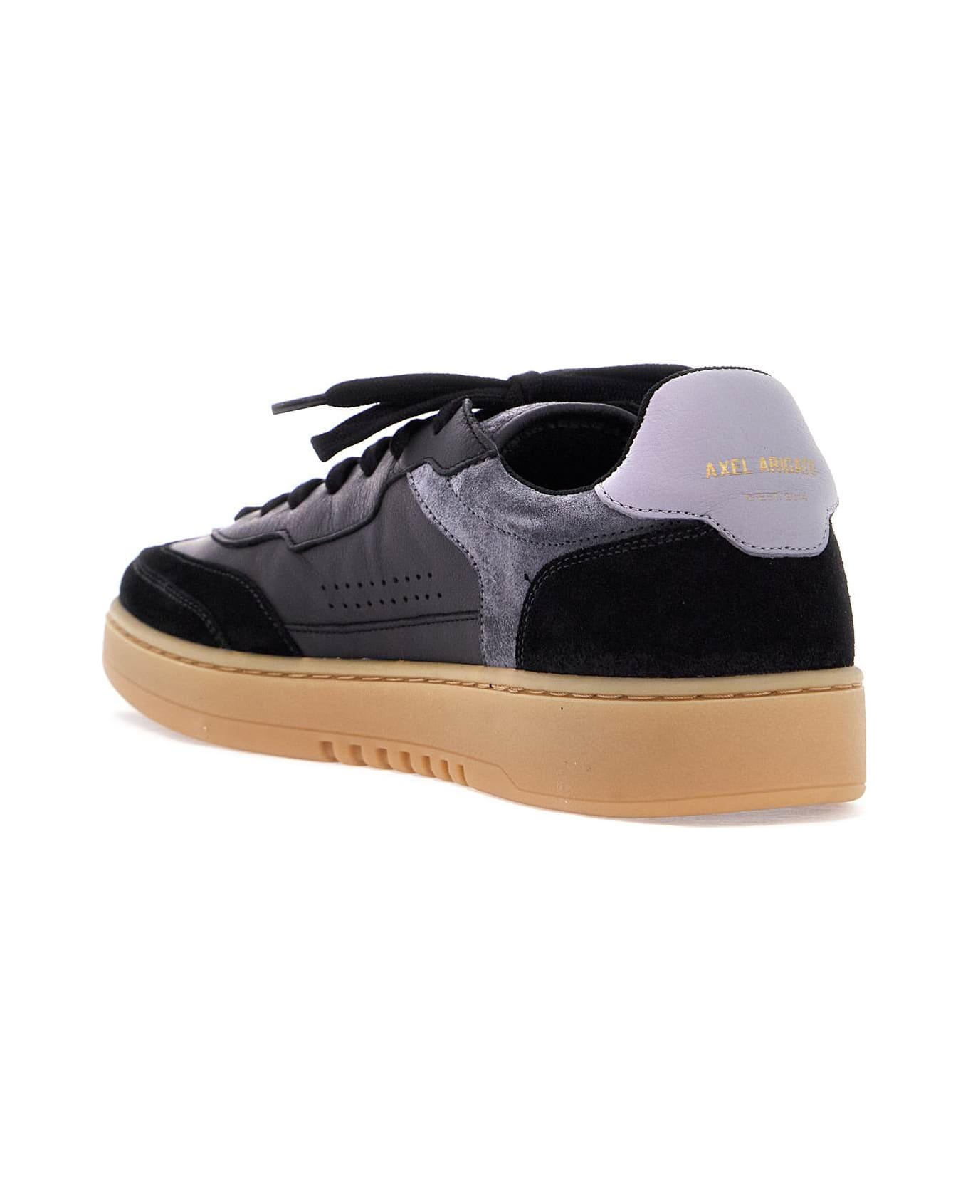 Axel Arigato Black Low Sneakers In Eco-friendly Leather And Suede With Beige Sole - BLACK GUM (Black)