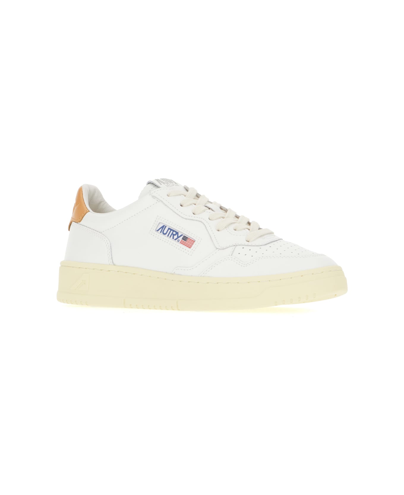 Autry Leather Medalist Sneakers - White/sand