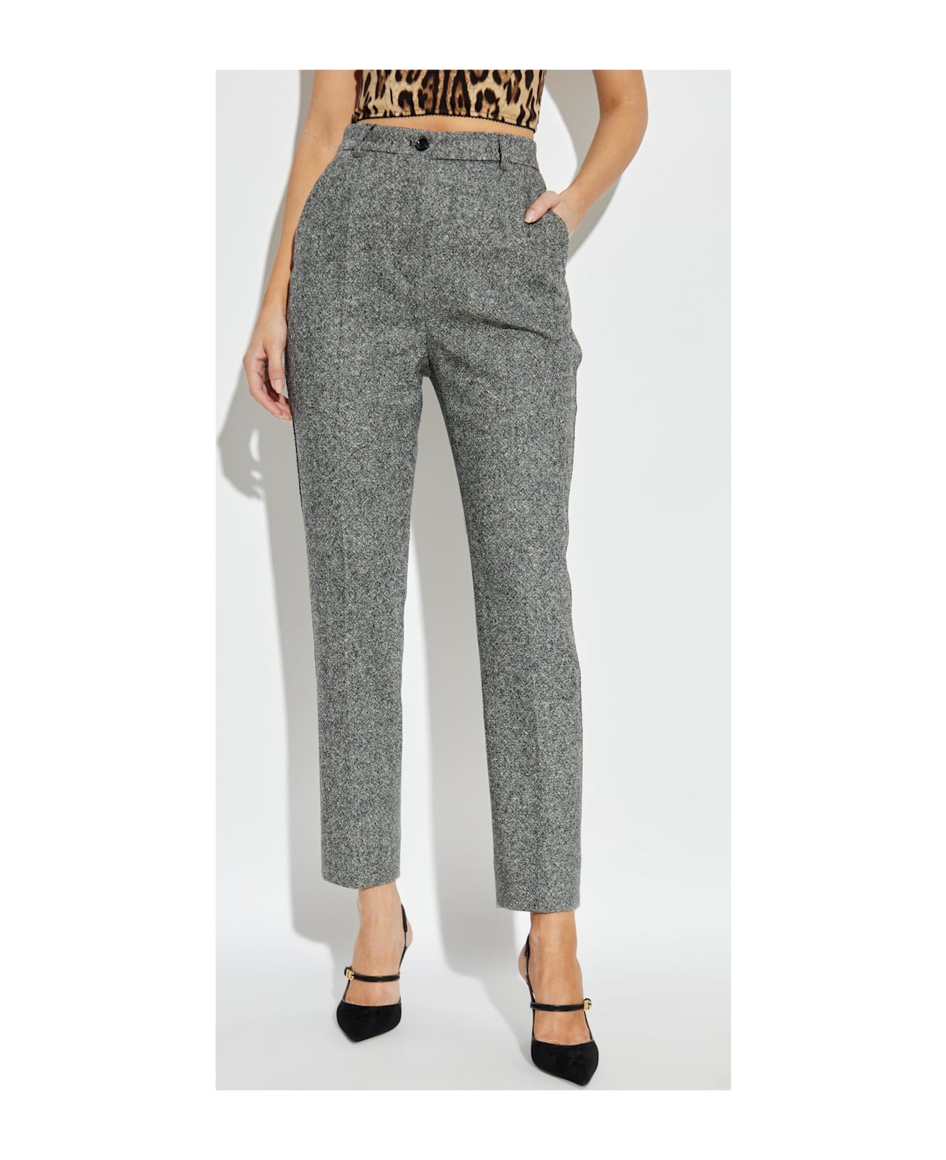 Dolce 
Gabbana Wool With Crease - BLACK