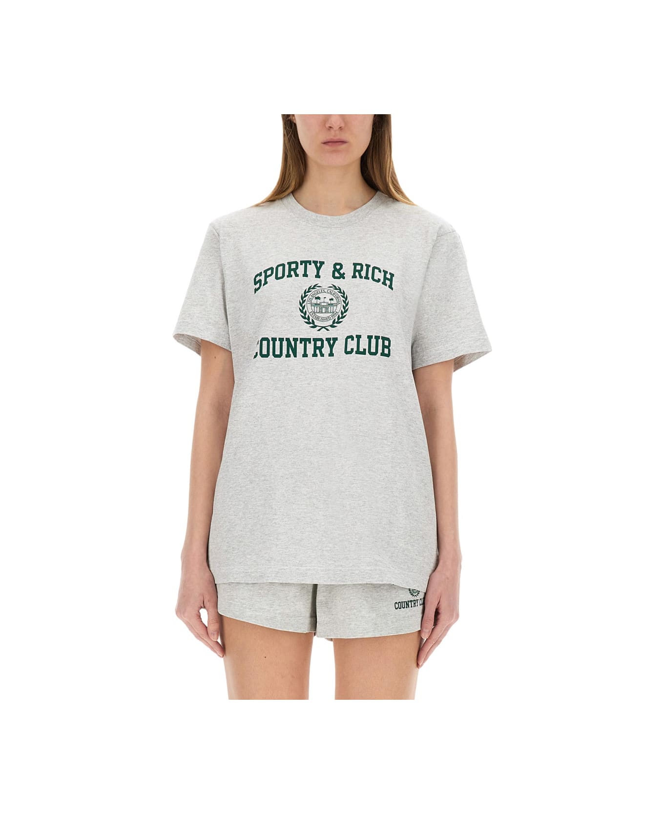 Sporty 
Rich Varsity T-shirt - GREY