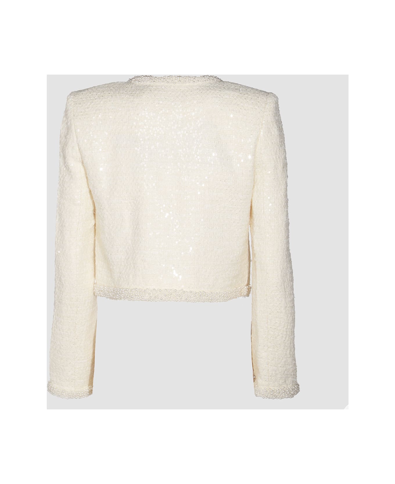 self-portrait Cream Casual Jacket - White