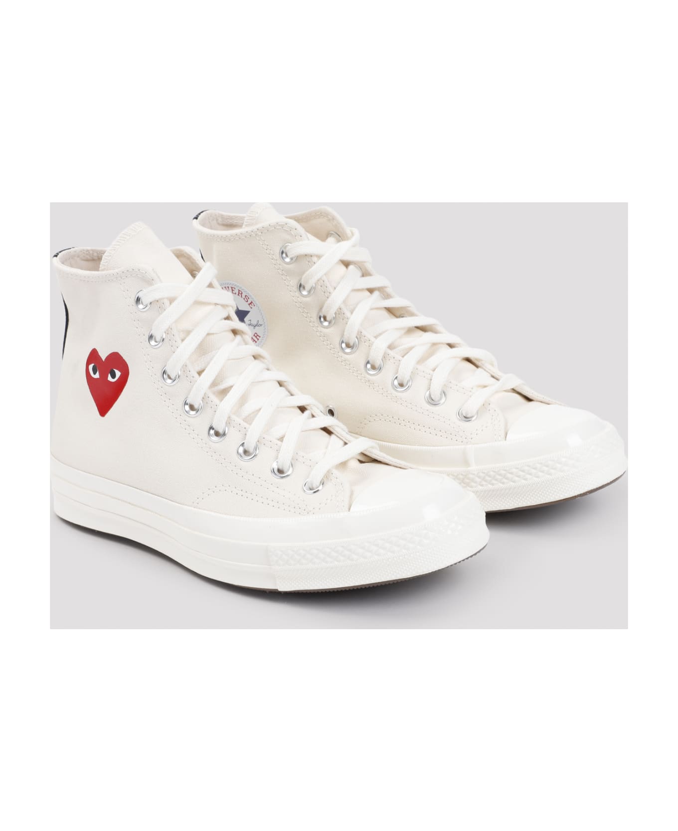 Comme des Garçons Play High Top Sneakers - White