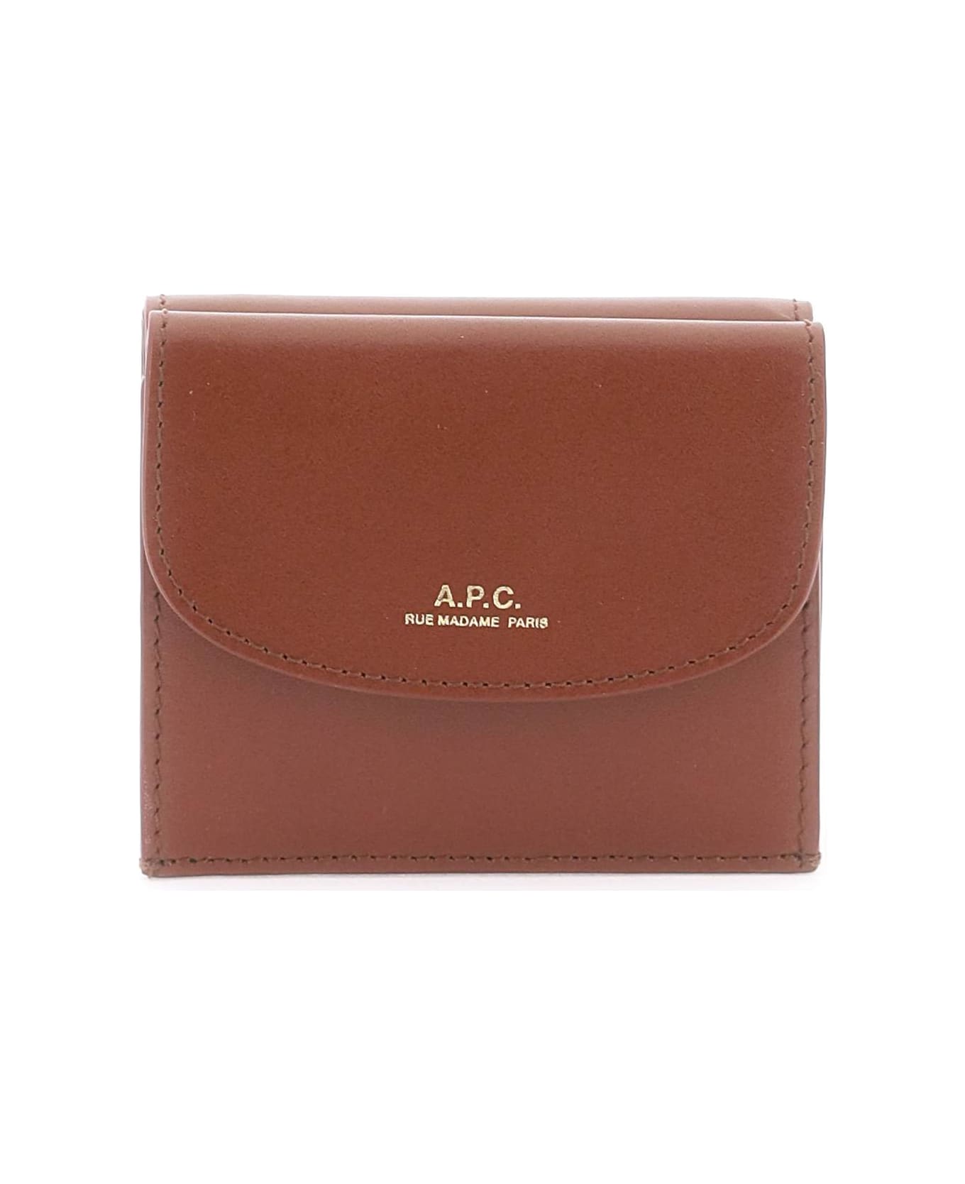 A.P.C. Genève Trifold Wallet - Brown 財布