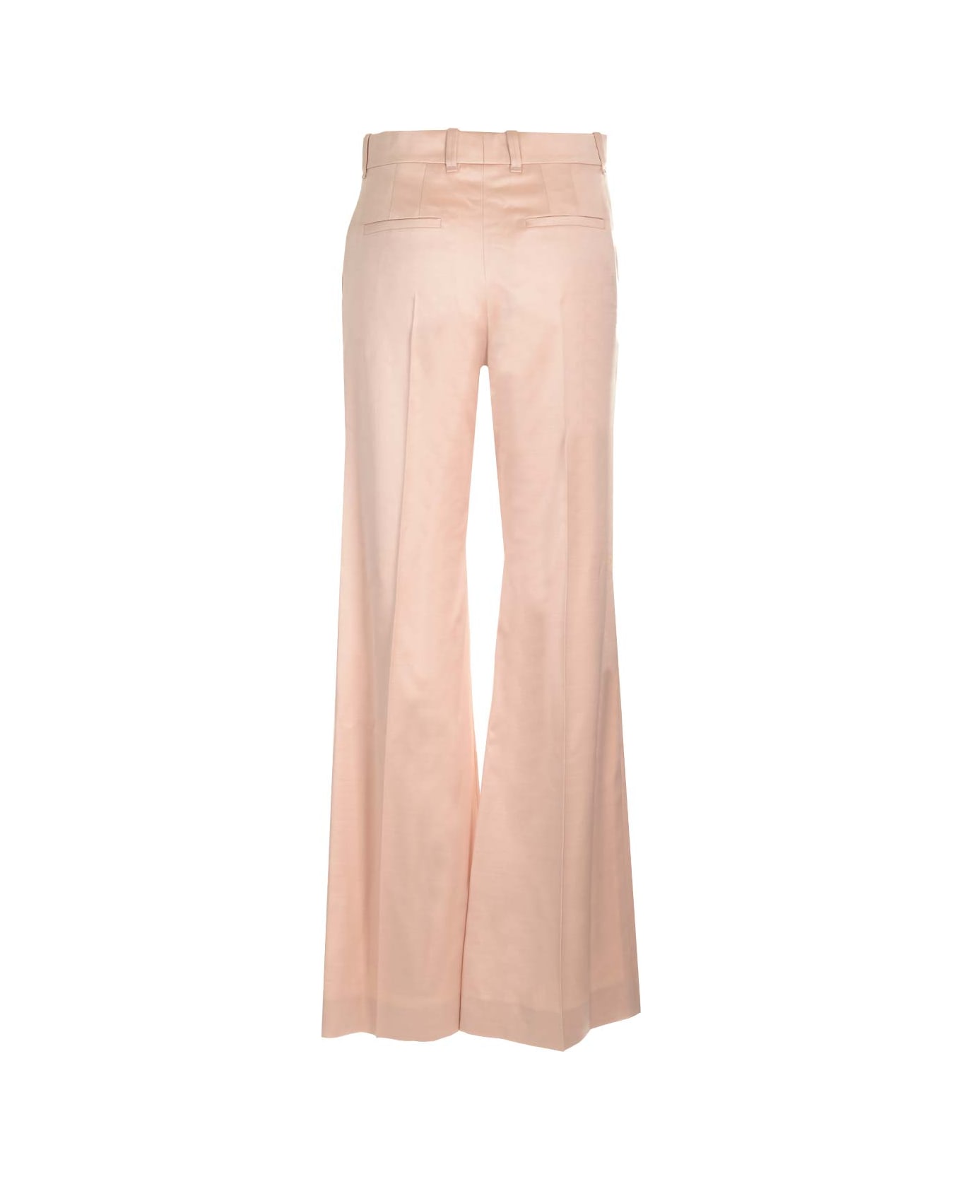 Chloé Wide-leg Satin Trousers - Pink